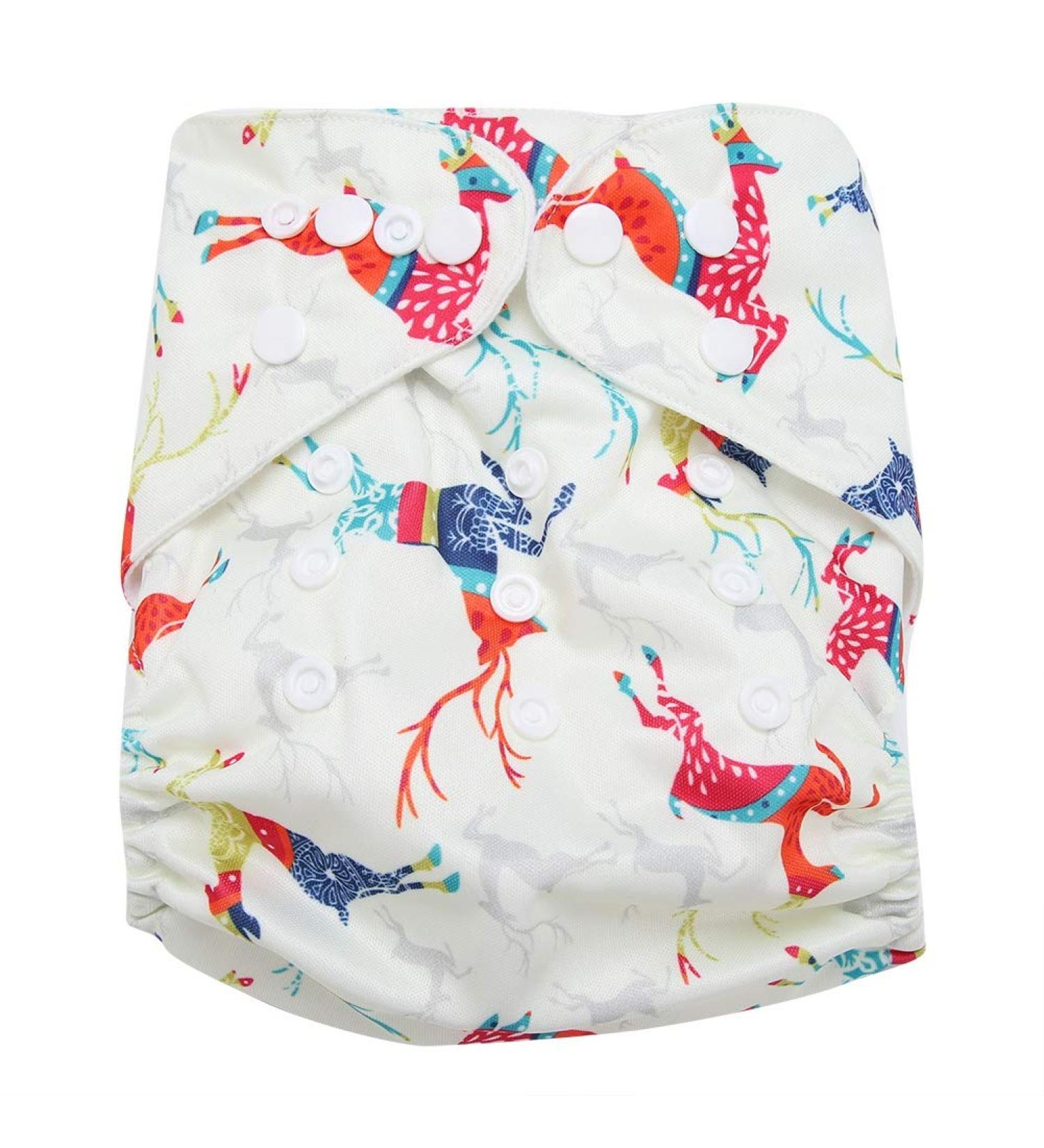 Snap Swim Diaper for Baby, Reusable Absorbent Swimsuit Nappy - One Size Fits All - Buy Online on SooperMarket.com