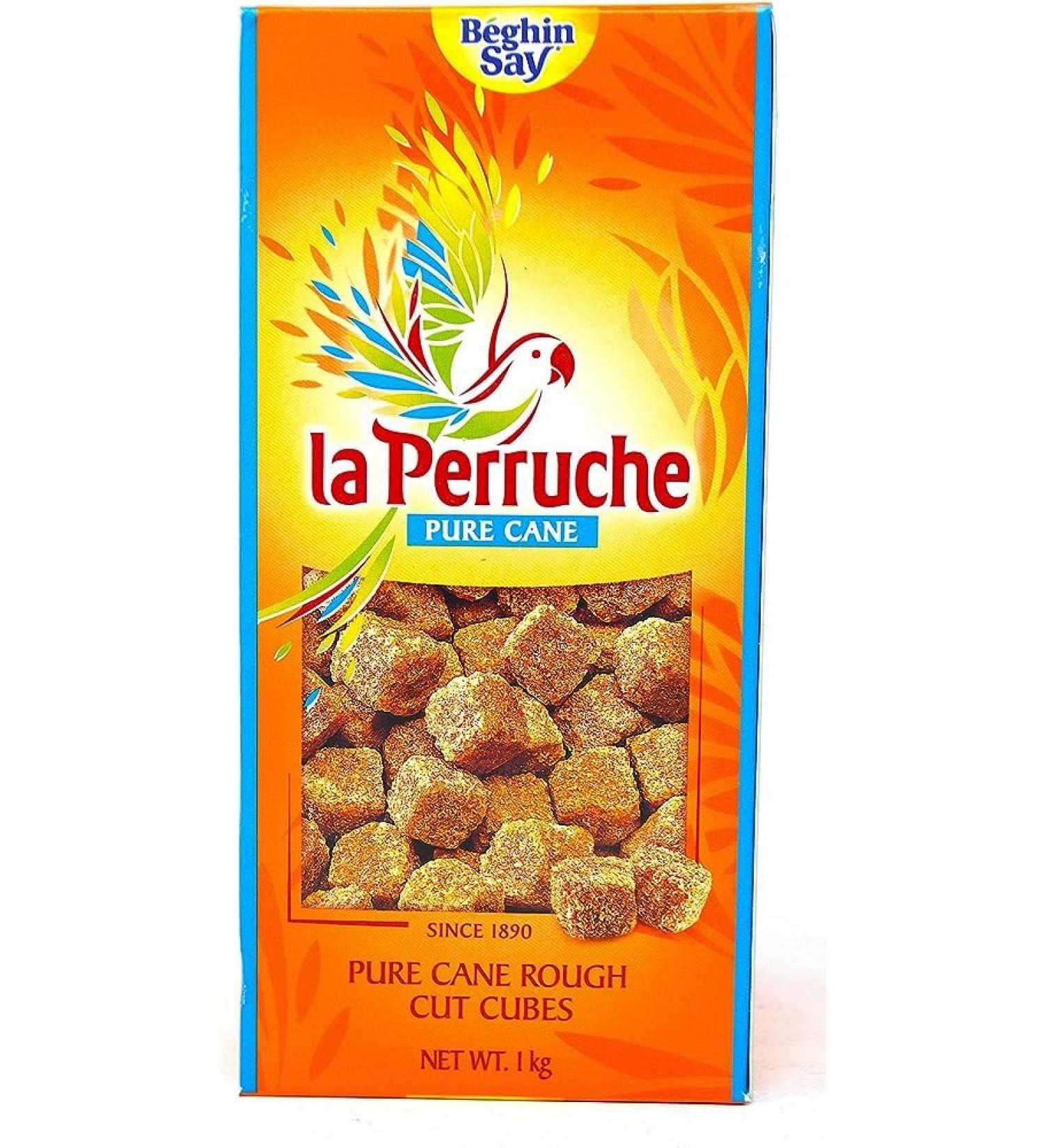 La Perruche Pure Cane Rough Cut Cubes Brown | 100% Cane | Ideal for Tea and Coffee | Perfect for Cafes and Hotels | 1kg (Pack of 3) - Buy Online on SooperMarket.com