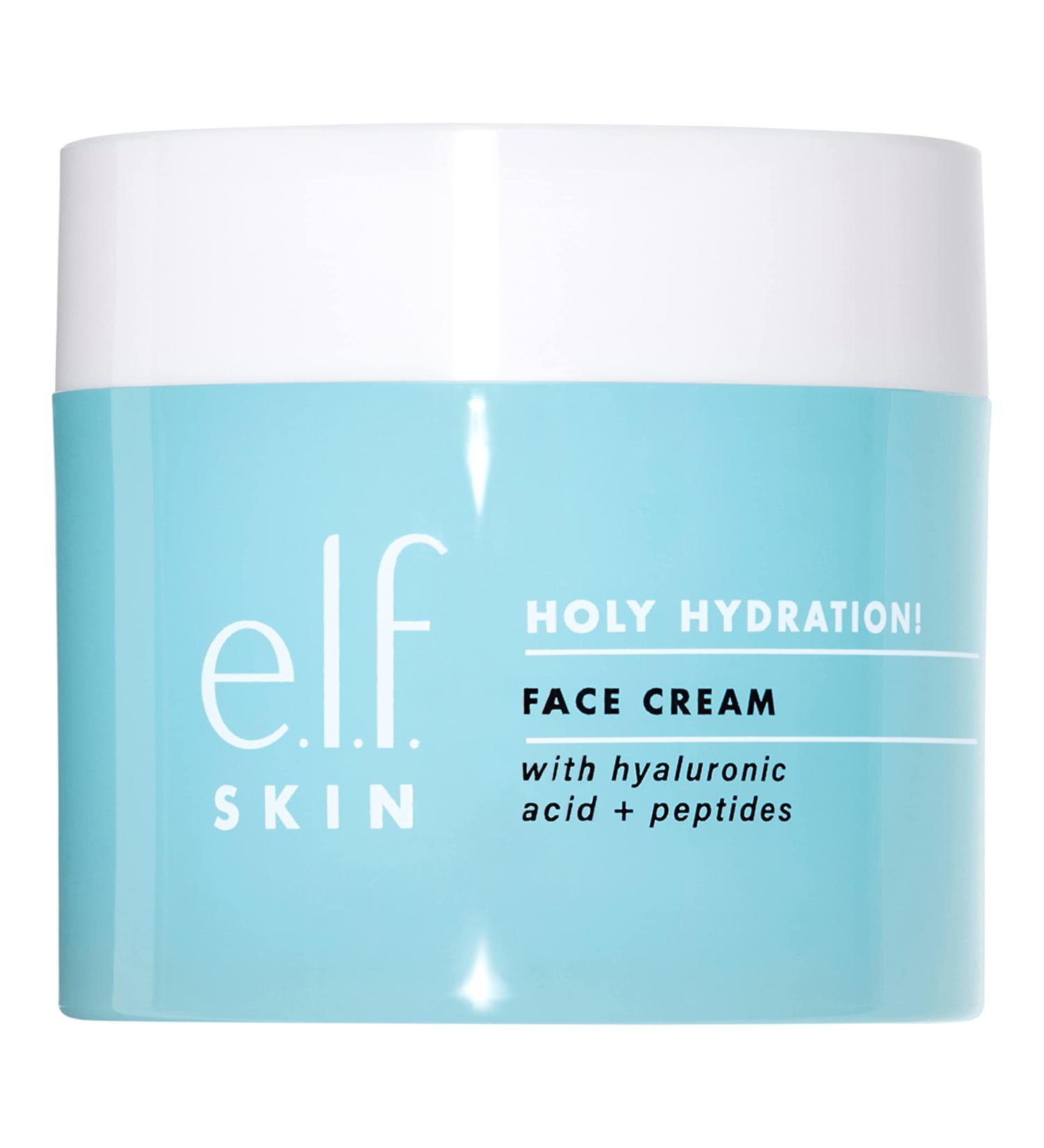 e.l.f. SKIN Holy Hydration Face Cream Moisturizer with Hyaluronic Acid - 1.8 Oz | Vegan & Cruelty-Free - Buy Online on SooperMarket.com