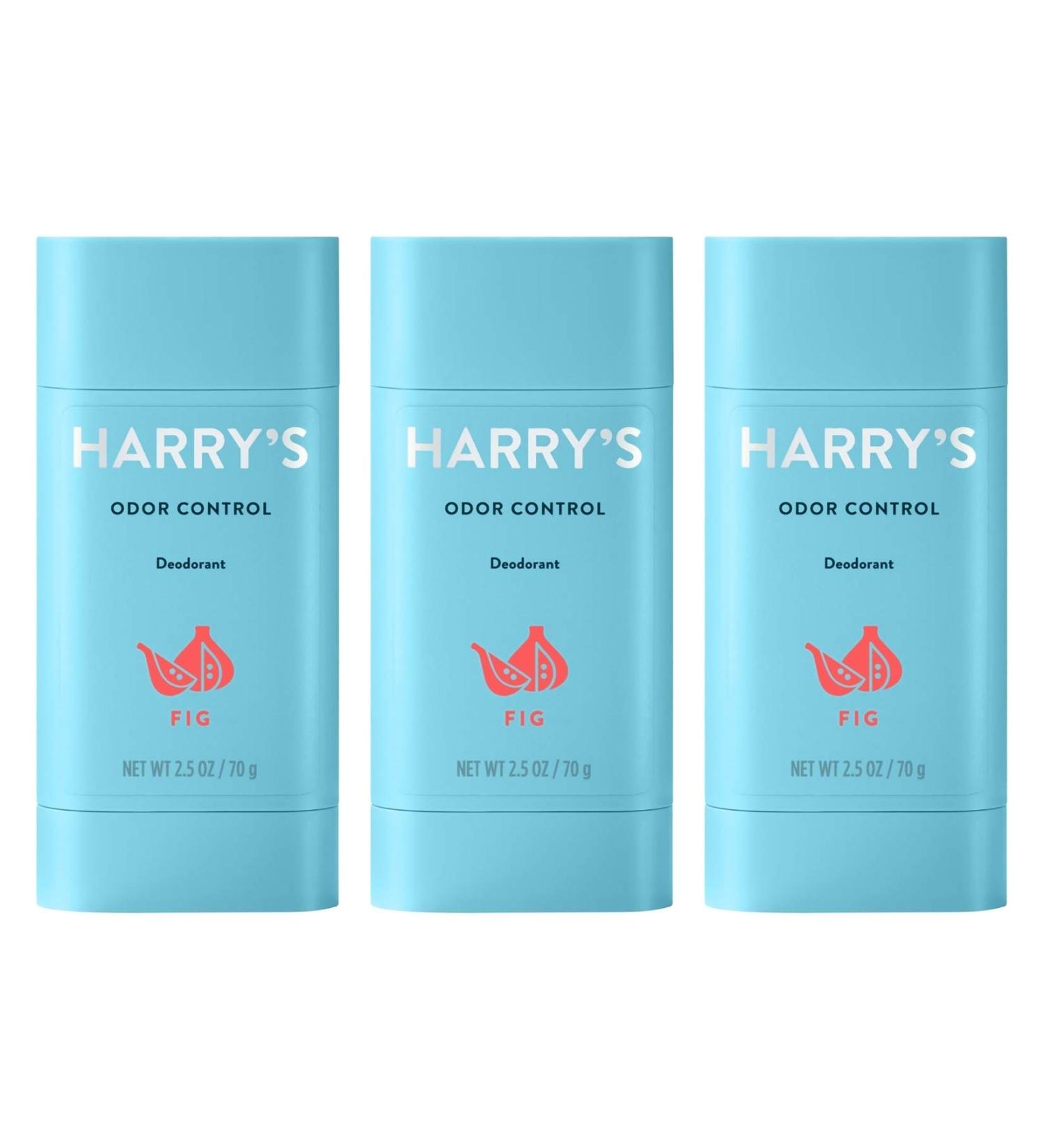 Harry's Men's Deodorant - Odor Control Deodorant - Aluminum-Free - Fig 2.5 Oz 3 count (Pack of 1) Aluminum Free - Discontinued Fig - Buy Online on SooperMarket.com