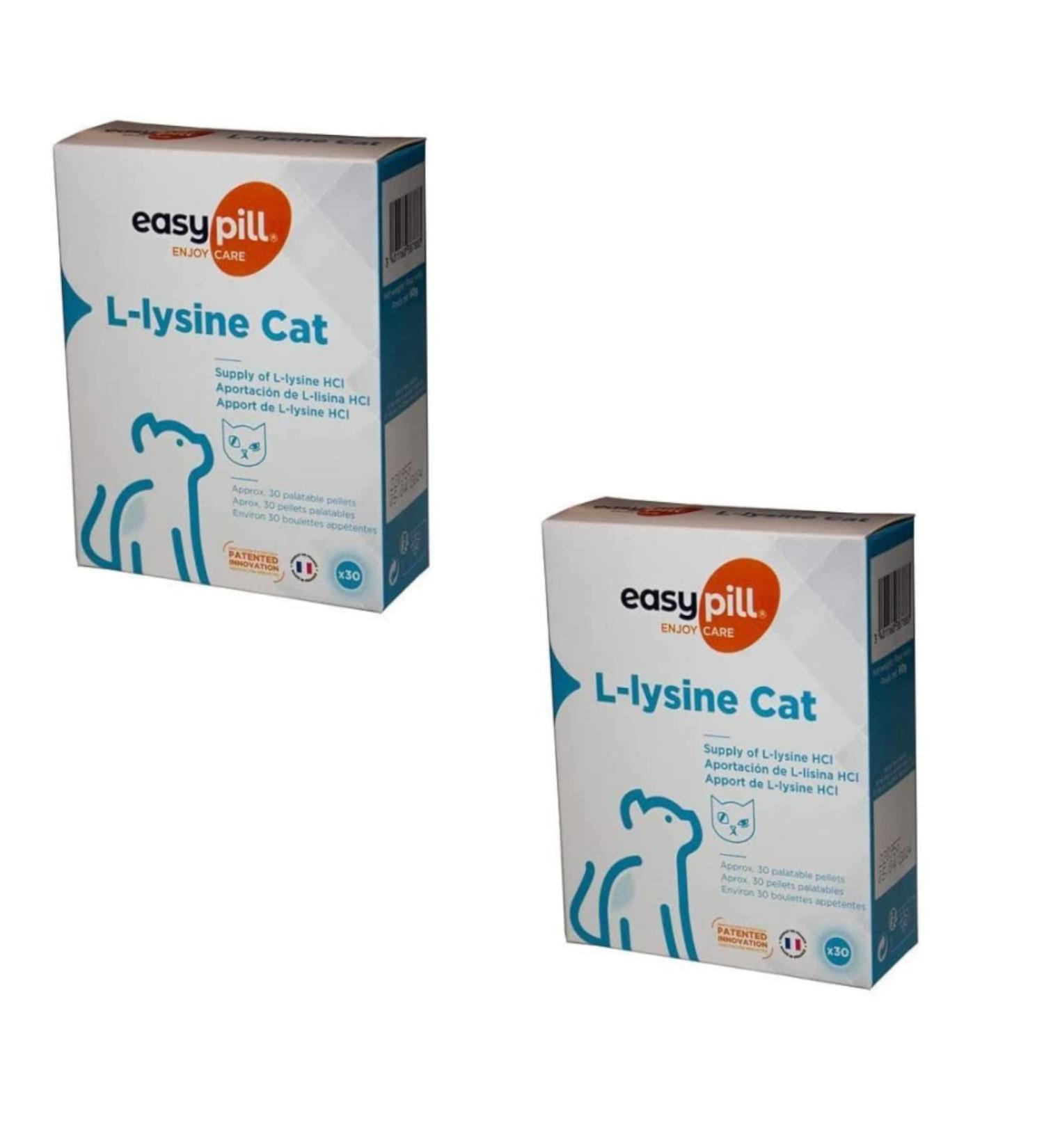 Easypill L-lysine for cats - double pack - 2 x 30 x 2g