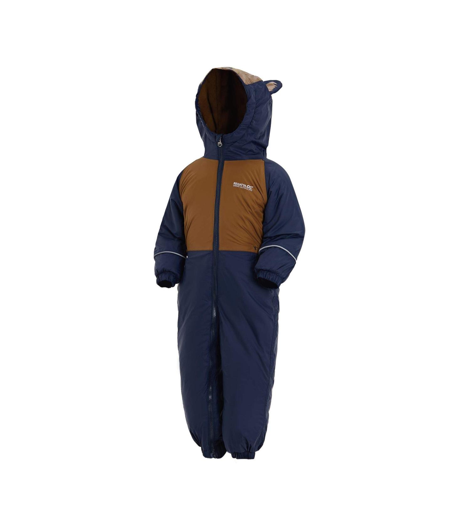 Regatta Children's Mudplay III Waterproof Insulated All-in-one Suit Size 12-18 Navy/Brown Tan - Buy Online on SooperMarket.com