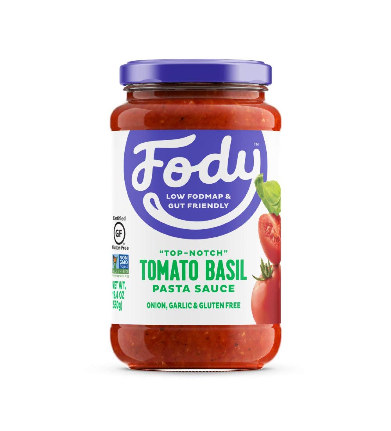 Fody Food Co. Tomato Basil Pasta Sauce 19.4oz - Low FODMAP & Gluten-Free - Buy Online on SooperMarket.com