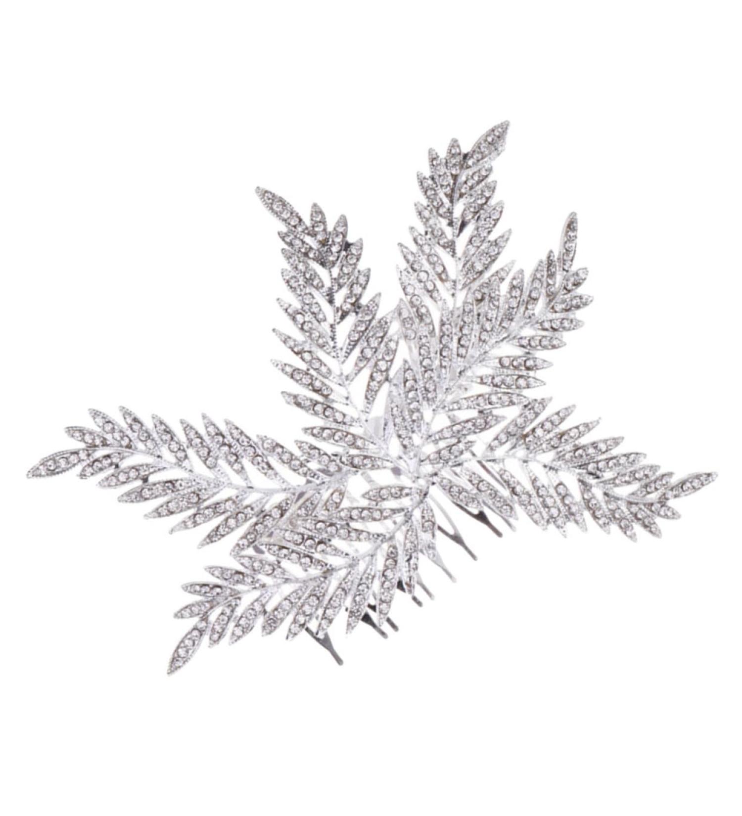 WOFASHPURET Bridal Comb Bride Hair Comb Clip Bride Hairpiece Bridal Headpieces for Wedding Women Hair Accessories Wedding Party Headpiece Floral Decor Combs Temperament Women's Decorate Alloy - Buy Online on SooperMarket.com