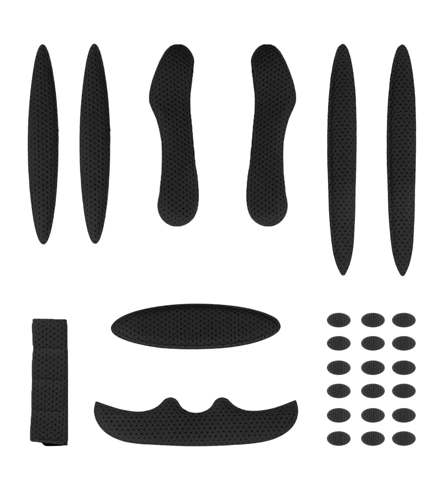 27-Piece Black Helmet Padding for Bicycle & Motorcycle Helmets - Comfortable & Durable International Shipping - Buy Online on SooperMarket.com