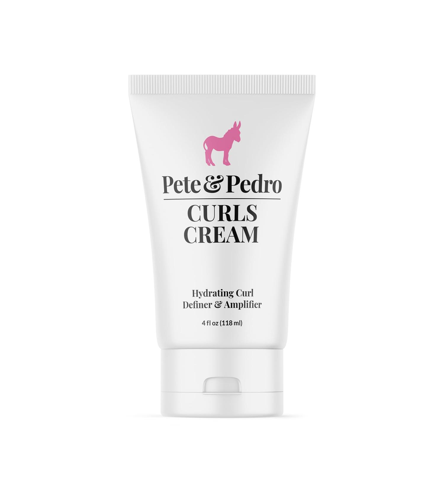 Pete & Pedro CURLS CREAM - Hydrating Definer for Curls & Waves | Volume Shine & Frizz Control | Shark Tank Featured 4 oz - International Shipping Available - Buy Online on SooperMarket.com