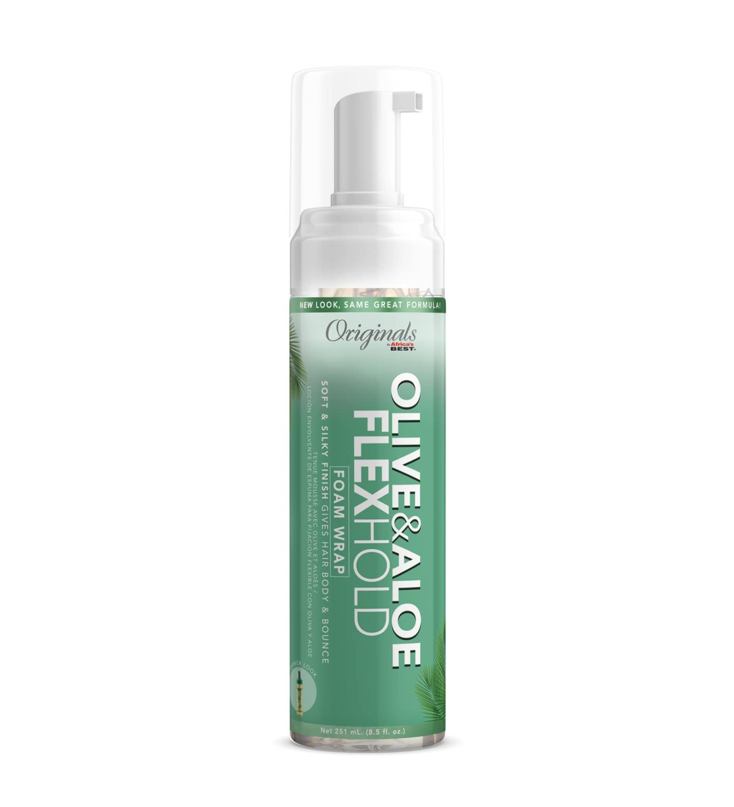 Originals by Africa's Best Olive Oil Foam Wrap Lotion 6.5oz - Natural Conditioning, Alcohol-Free, Flexible Hold - Moisturizes and Strengthens Hair - Buy Online on SooperMarket.com