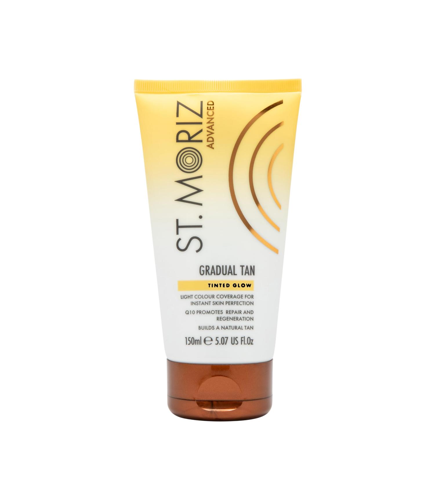 St. Moriz Advanced Tinted Gradual Tanning Lotion | Hydrating Gradual Tan Moisturiser with Anti-Ageing Q10 & Light Colour Coverage | Builds up a Natural Glow in 1 to 3 Applications | Vegan | 150ml - Buy Online on SooperMarket.com