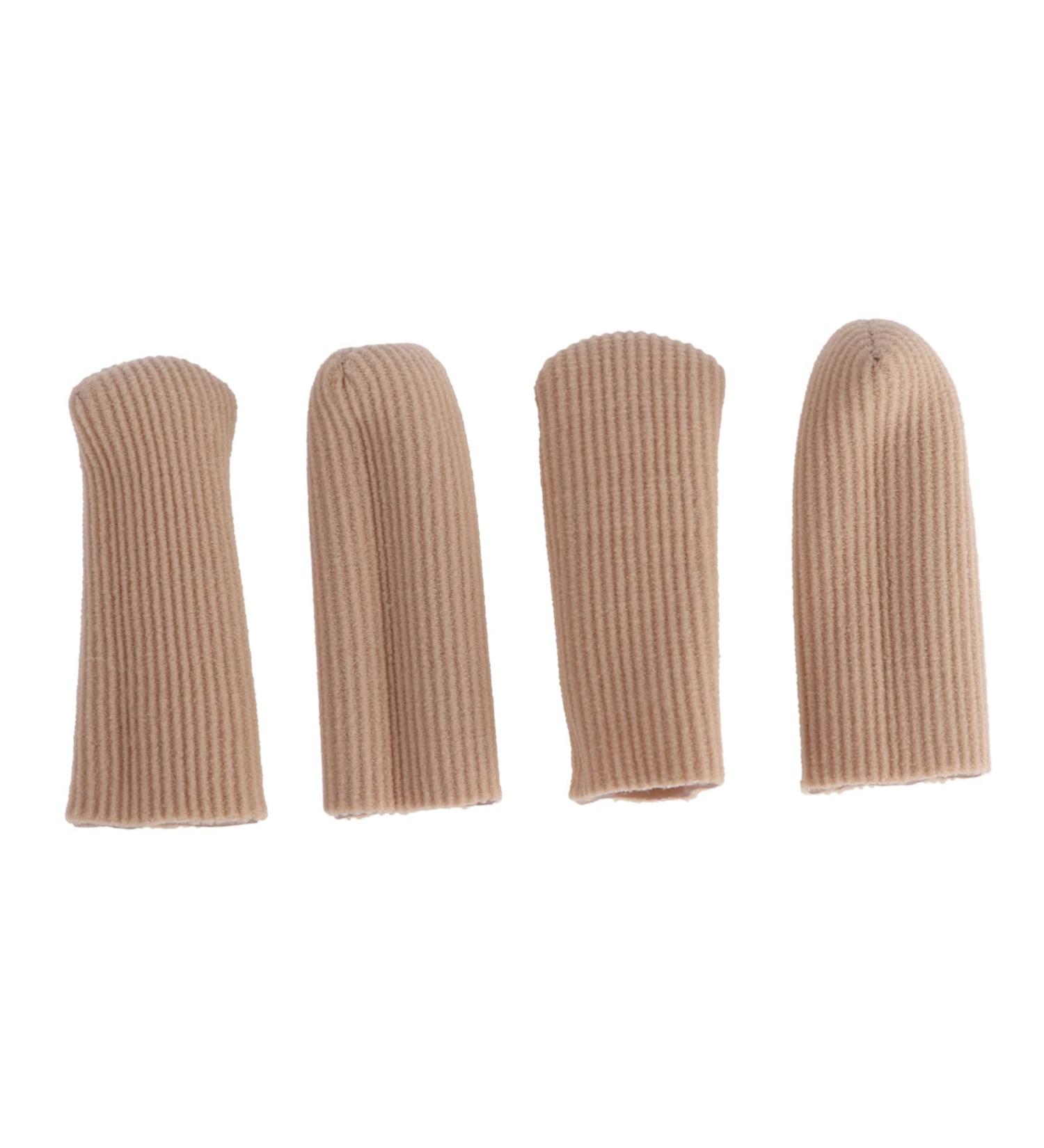 Healeved 2 Pairs Finger Guard Silicone Gel Protector Sleeves for Finger and Toe - Makeup Pearlescent - Buy Online on SooperMarket.com