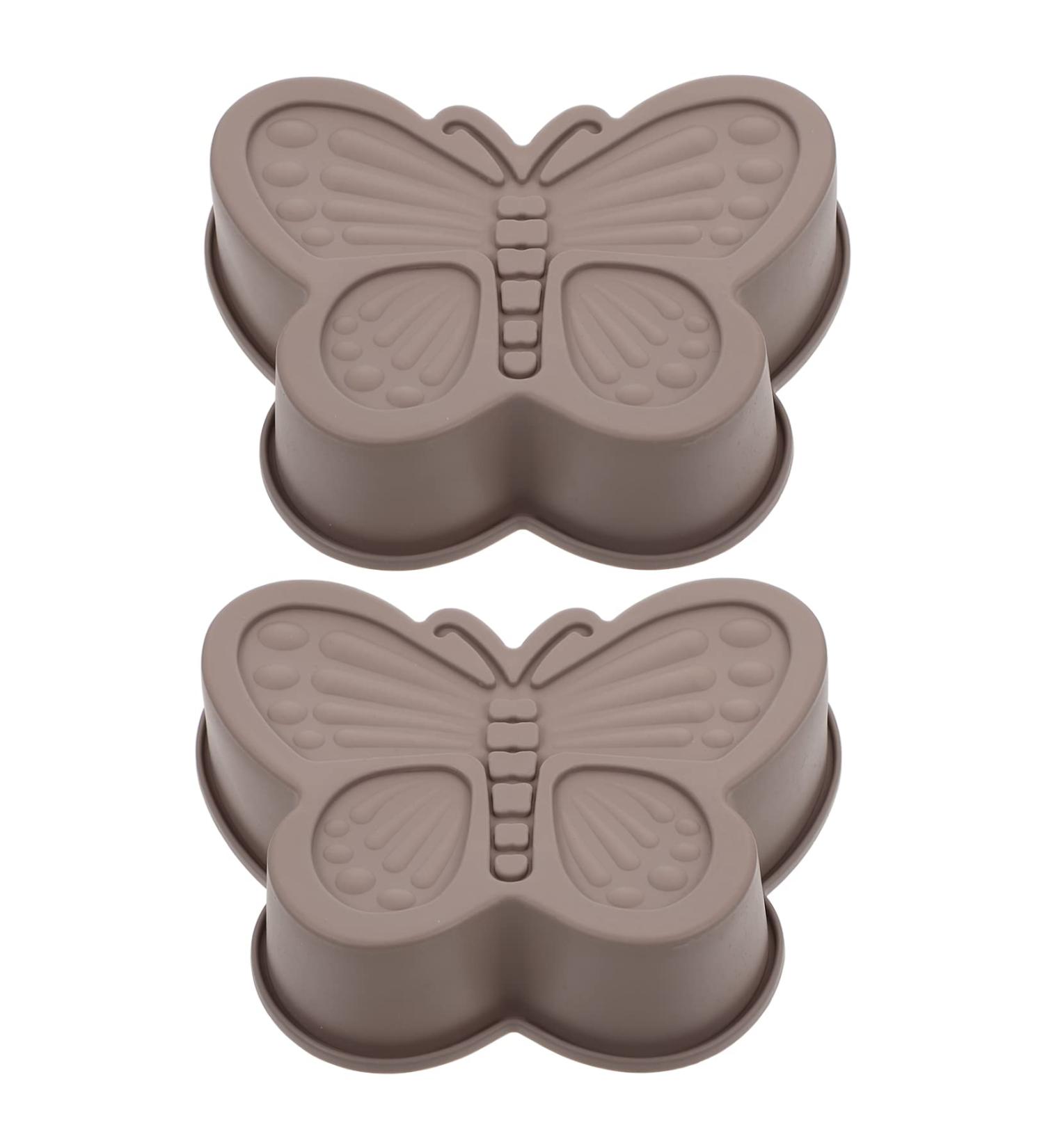 Zerodeko 2pcs Butterfly Cake Mold Silicone Molds Chocolate Jelly Mold Home Cake Mold Making Tools Household 17.6X14.8CM Random Color - Buy Online on SooperMarket.com