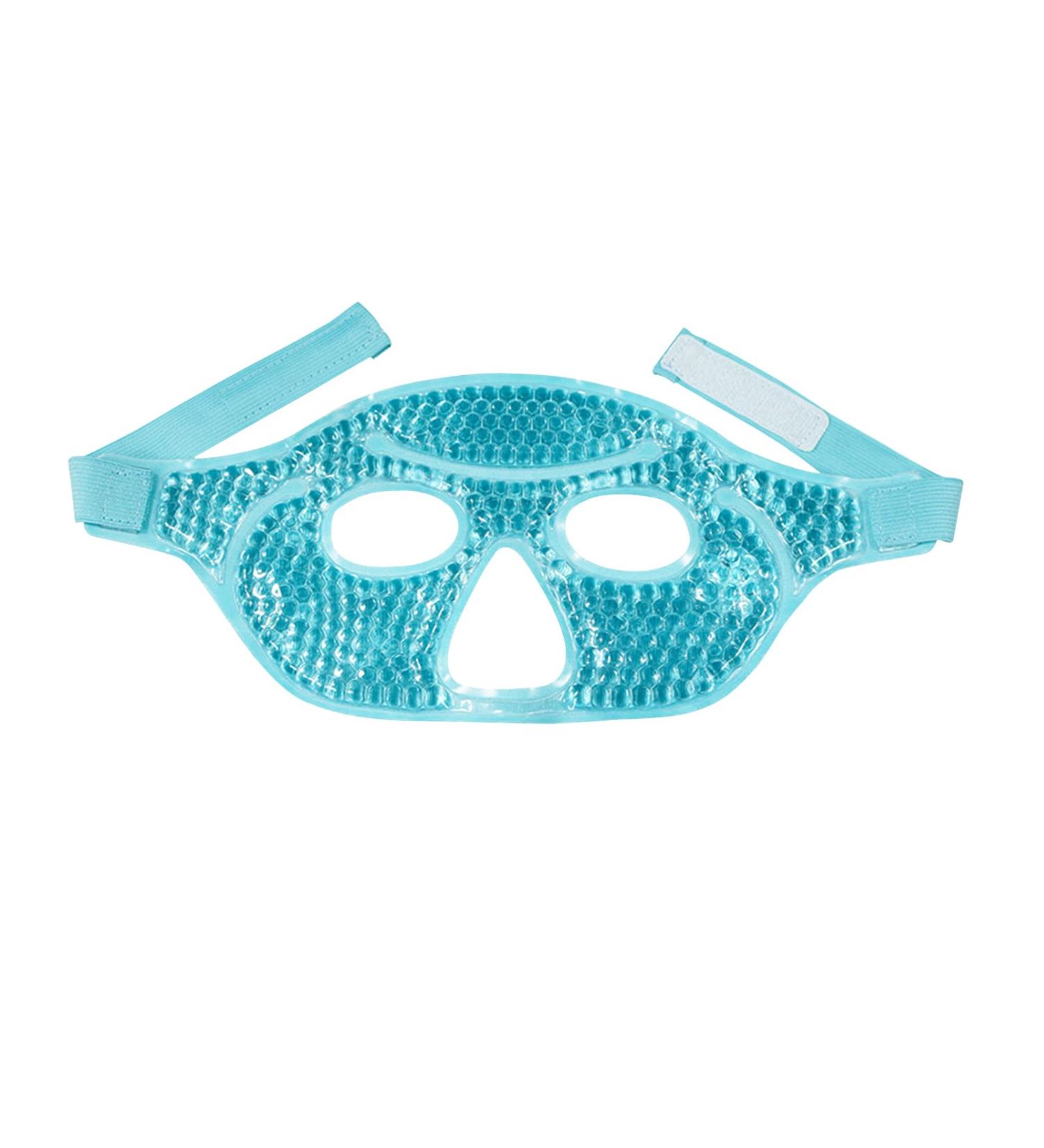 Cooling Eye Mask Gel Cold Eye Mask Reusable Hot Cold Therapy Gel Eye Mask Hot Cold Therapy Gel Eye Mask for Migraine Headache Dark Circles Dry/Swollen Eyes Sinus Pain (blue) - Buy Online on SooperMarket.com