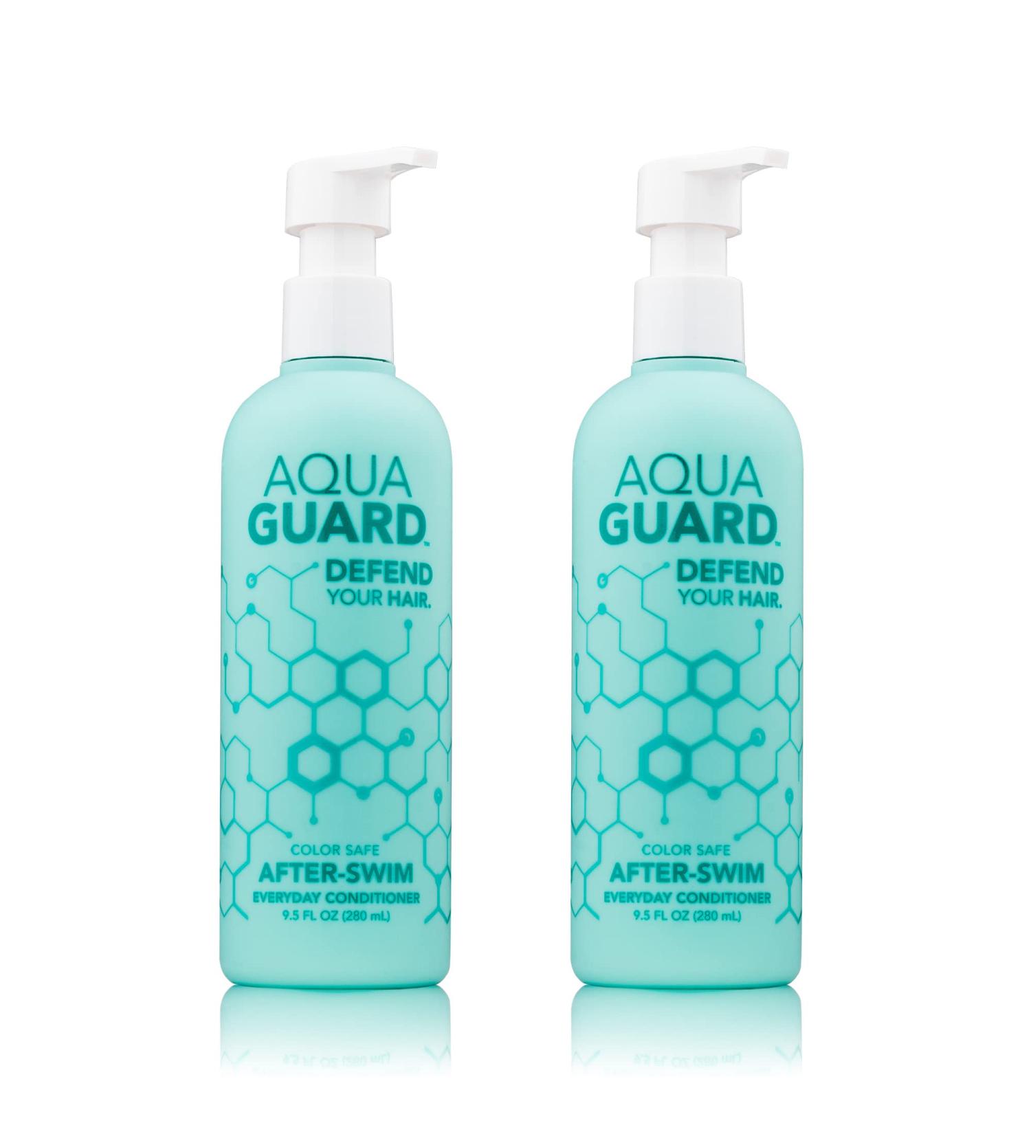 AquaGuard After-Swim Everyday Conditioner for Swimmers - Paraben and Gluten Free - Vegan & Color Safe - 9.50 Fl Oz (Pack of 2) - Buy Online on SooperMarket.com