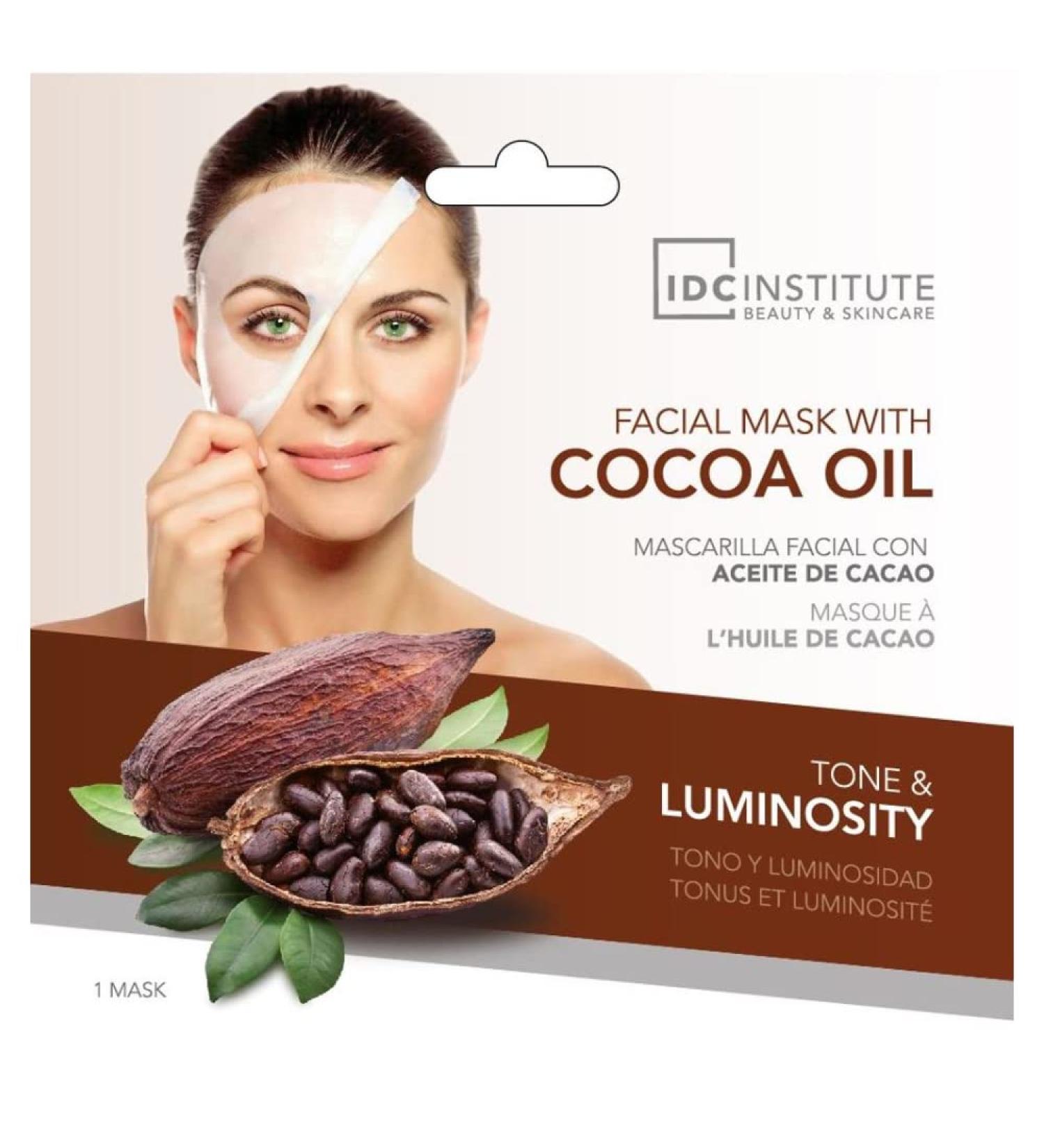 Idc Institute Face Mask Cocoa Oil 22g - Nourishing 12 Piece Pack for Glowing Skin | International Shipping Available - Buy Online on SooperMarket.com