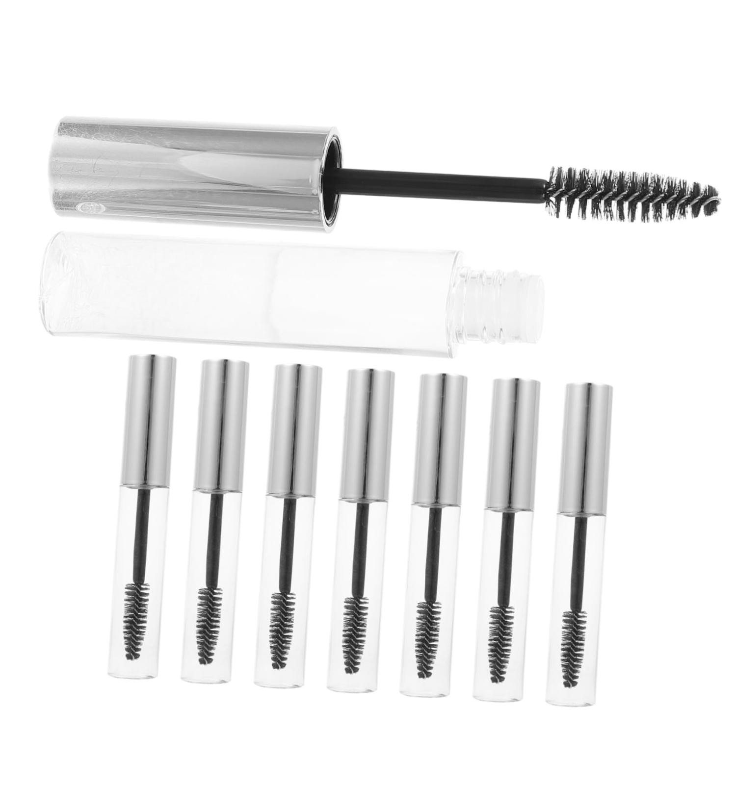 PLAFOPE 8pcs Mascara Empty Tube Empty Mascara Tube and Wand Diy Mascara Bottle Miss Growth Fluid Round - Buy Online on SooperMarket.com