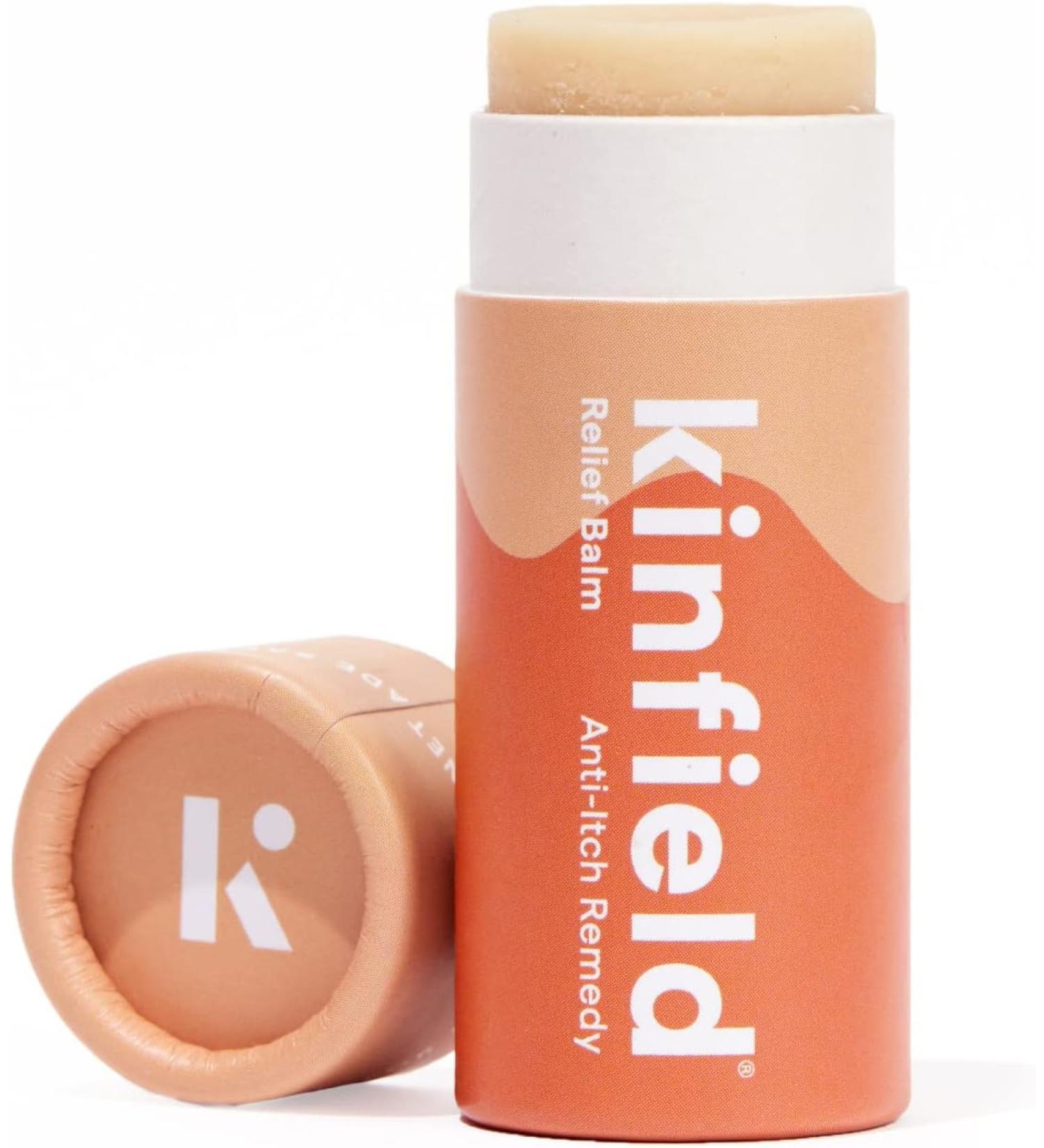 Shop Kinfield Relief Balm - Soothing Vegan Formula for Bug Bites & Tired Muscles | Anti-Itch Anti-Inflammatory | Cruelty-Free Skincare - 0.6 oz - Buy Online on SooperMarket.com