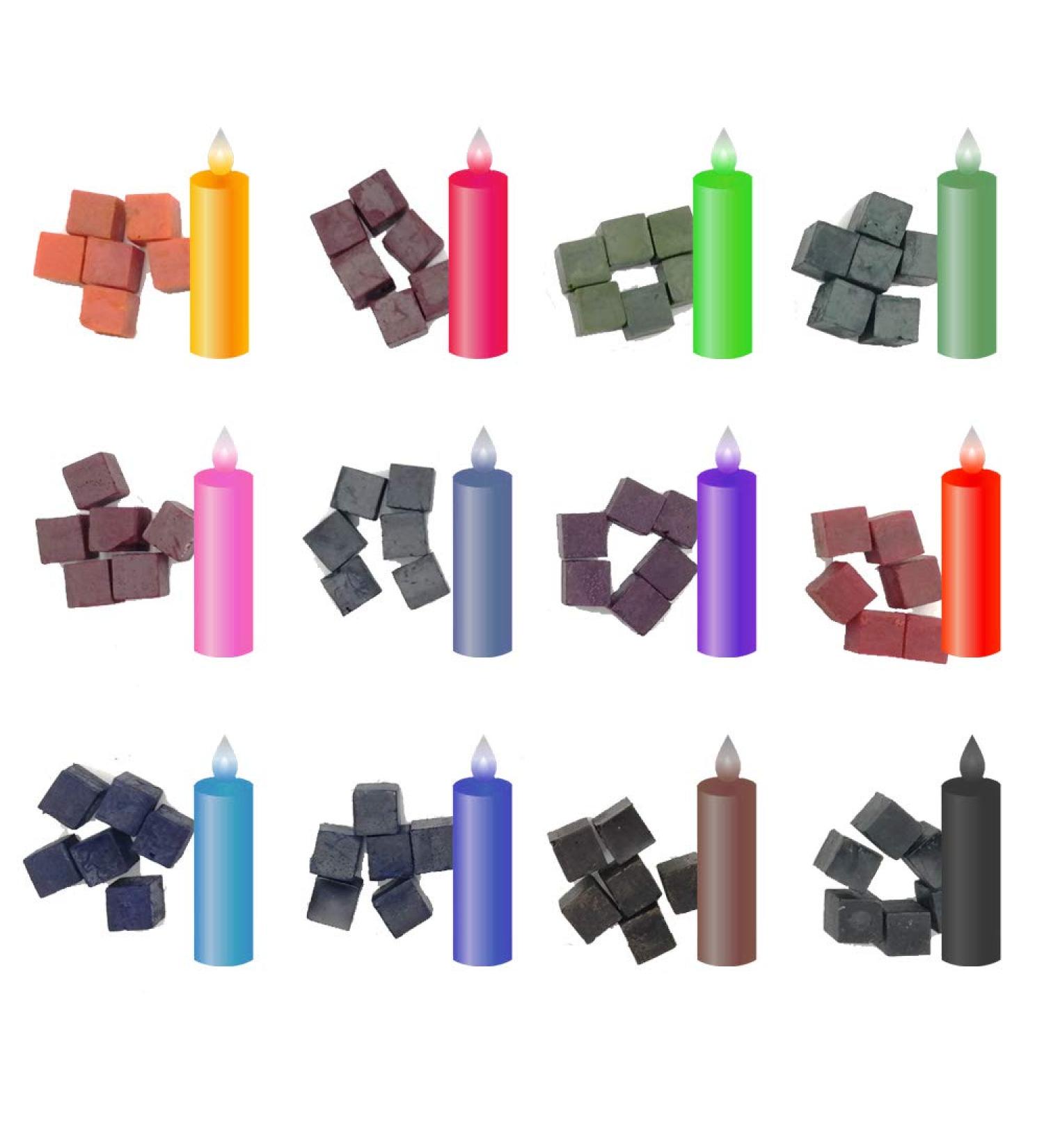 Soy Candle Dye Cubes - 12 Colors for Scented Candle Making - Buy Online on SooperMarket.com