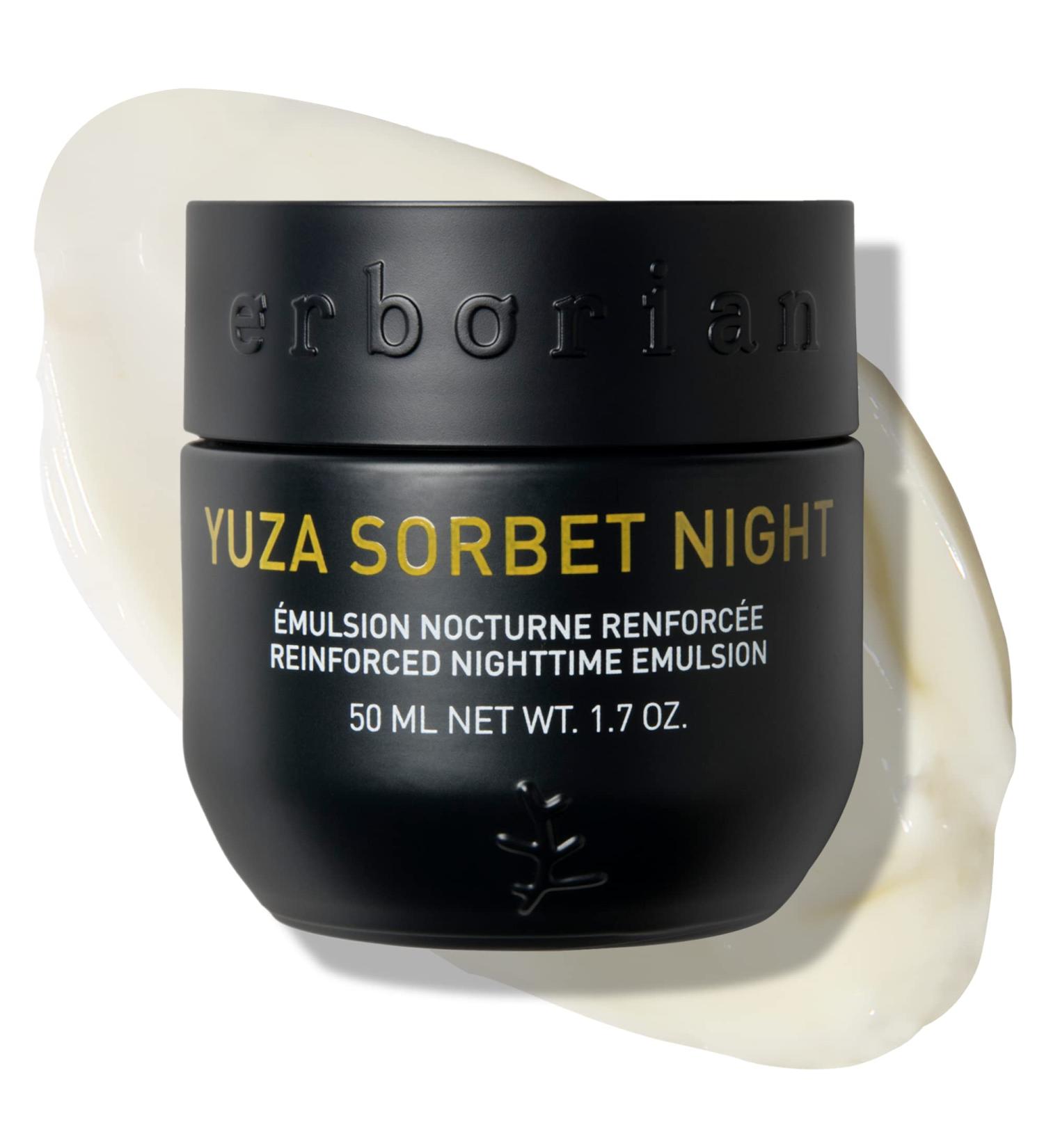 Erborian Yuza Sorbet Night Cream | Vitamin C Nourishing & Hydrating Moisturizer for Radiance & Anti-Aging | 1.7 Oz - Shop Internationally - Buy Online on SooperMarket.com