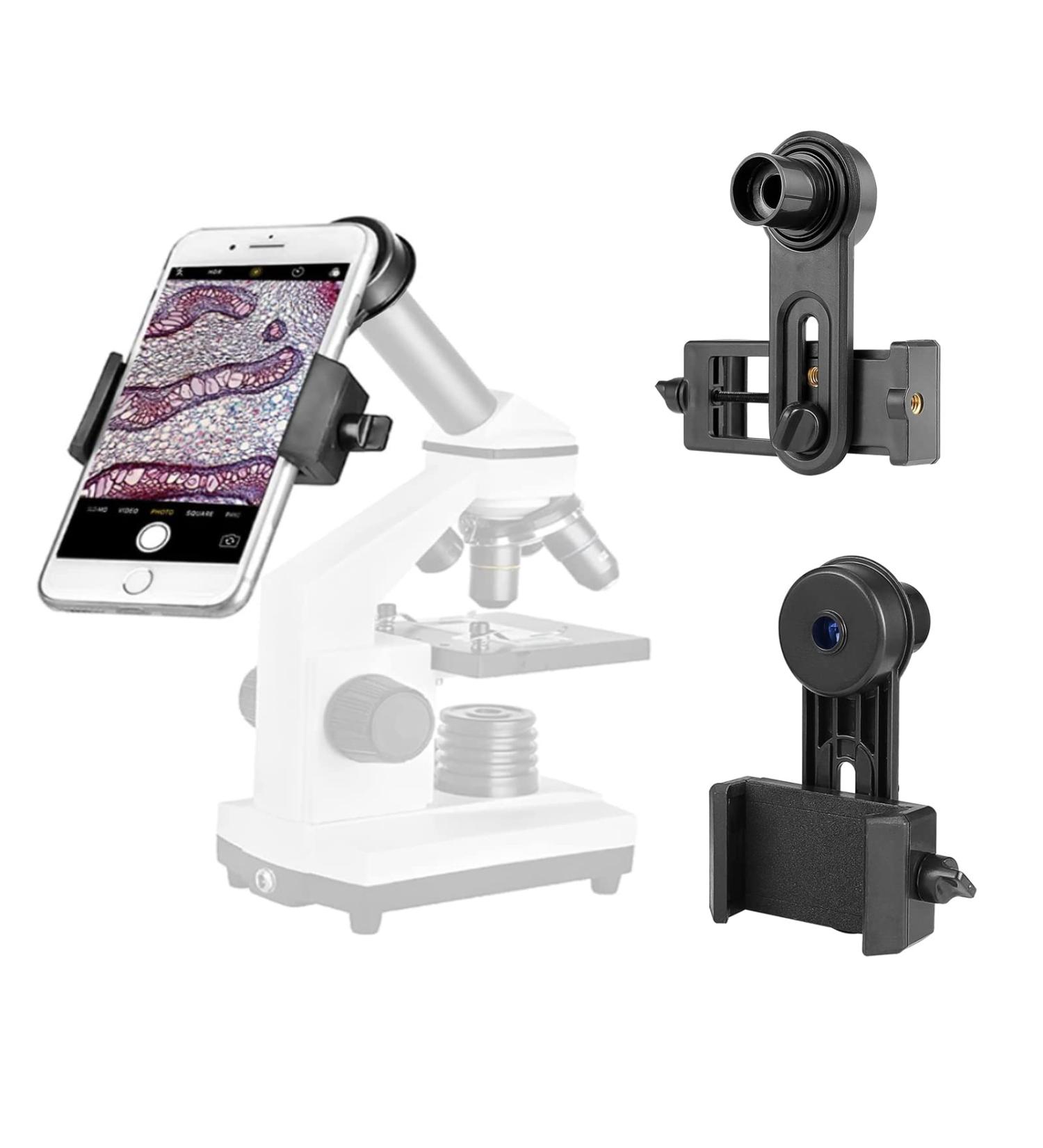 Celticbird Microscope Smartphone Camera Adapter | Built-in WF 16X Eyepiece Accessory - Buy Online on SooperMarket.com