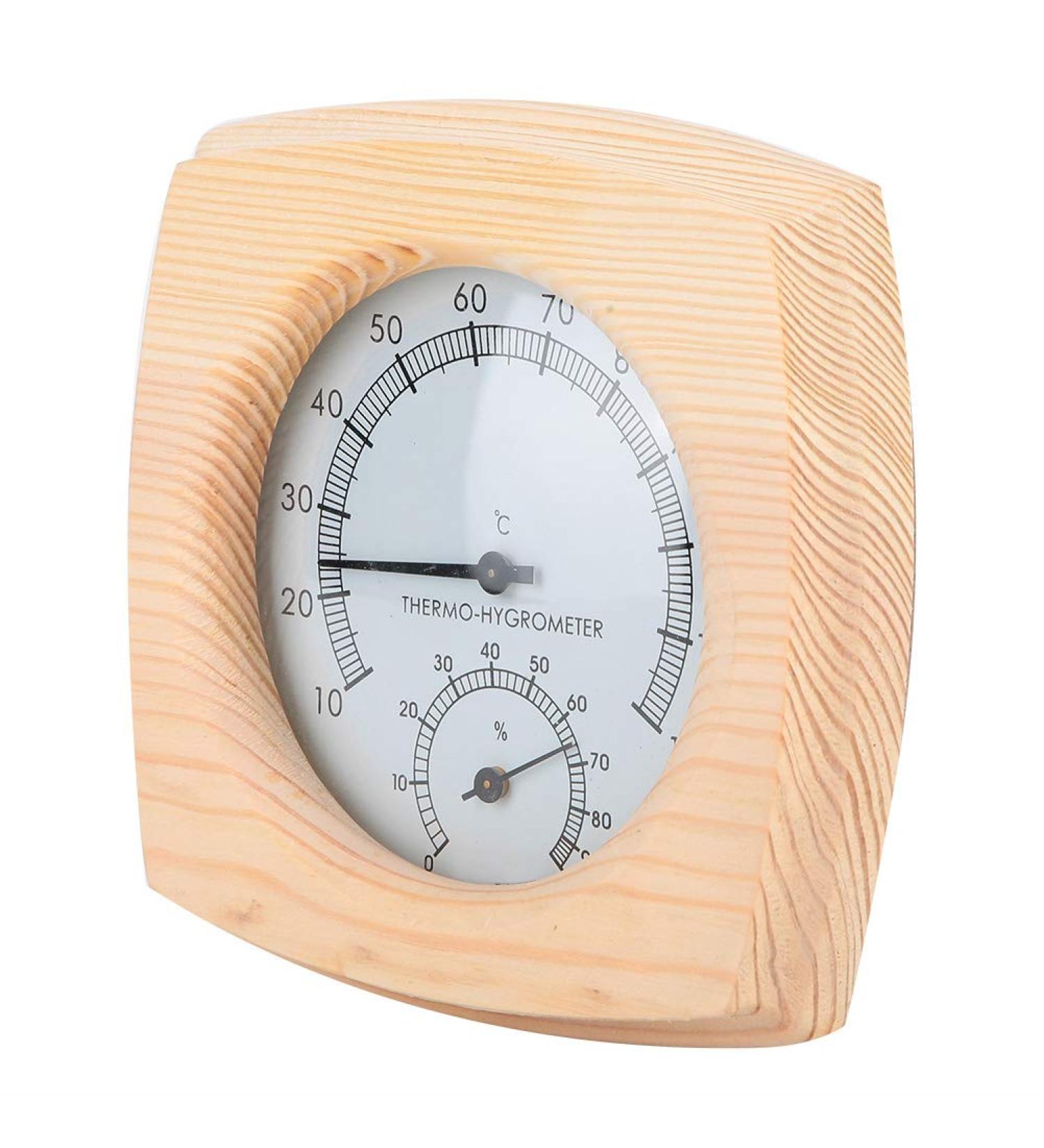 HEEPDD Sauna Room Thermometer & Hygrometer - Premium Wooden Meter for Indoor Use | Best for Sauna & Humidity Control - Buy Online on SooperMarket.com