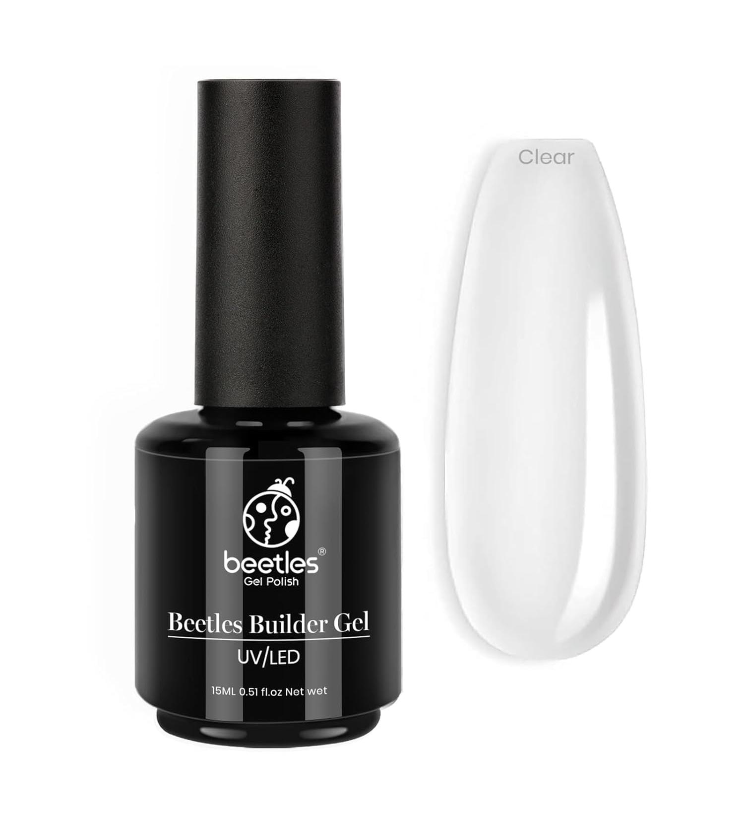 Beetles Gel Polish Beetles Builder Gel 7 in 1 Nail Builder Strengthener Gel Clear Color Hard Gel Builder Extension Nail Gel for Holiday Nail Art Design Gift for Girls - Buy Online on SooperMarket.com