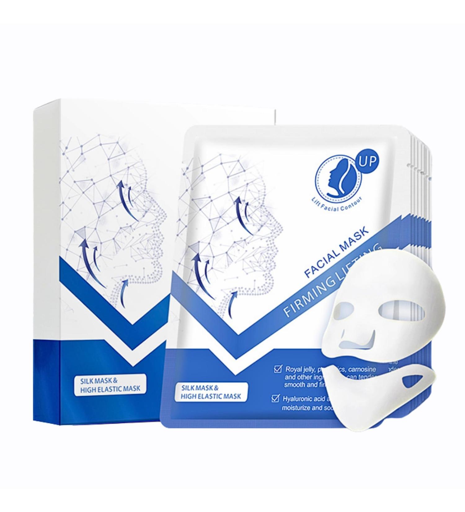 V Line Lifting Face Mask V Shape Lifting Face Masks Skincare with Hyaluronic Acid Chin Lift Mask Firming Lifting Facial Mask Hydrating Double Chin Reducer Moisturizing Face Slimmer - Buy Online on SooperMarket.com