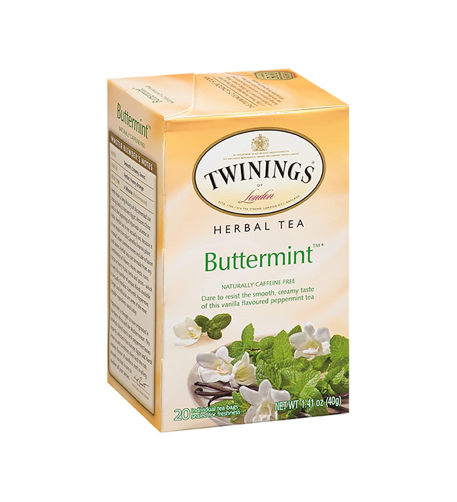 Buy Twinings Buttermint Herbal Tea - Caffeine Free, 20 Bags (1.41 oz) - Refreshing Mint Flavor - Buy Online on SooperMarket.com