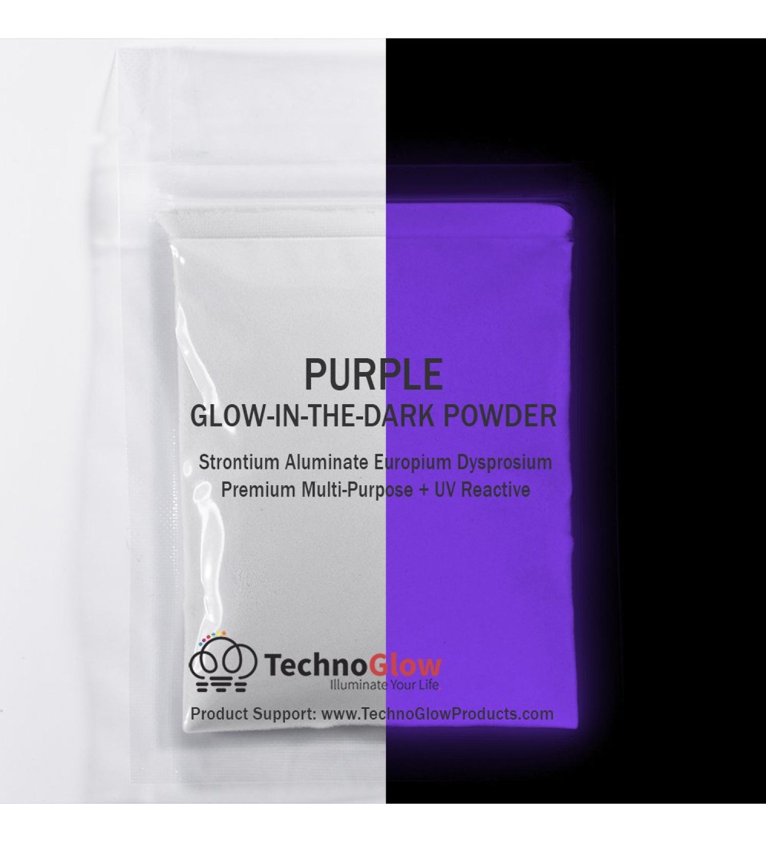 Glow in the Dark Powder - Invisible Purple - 10g/0.35oz (1 Pack) - Buy Online on SooperMarket.com