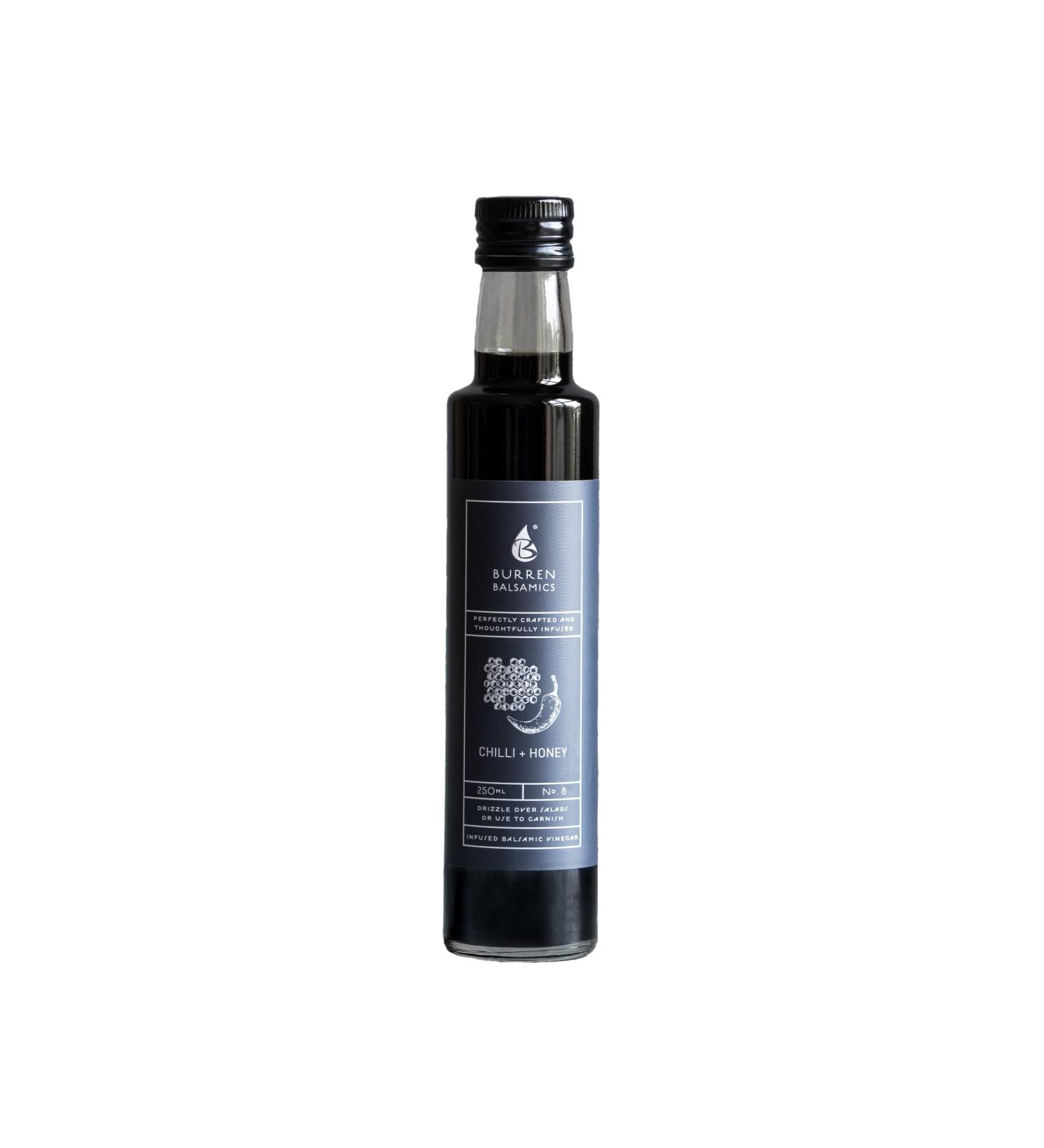 Burren Balsamics Chilli & Honey Infused Balsamic Vinegar of Modena - 250ml - Buy Online on SooperMarket.com
