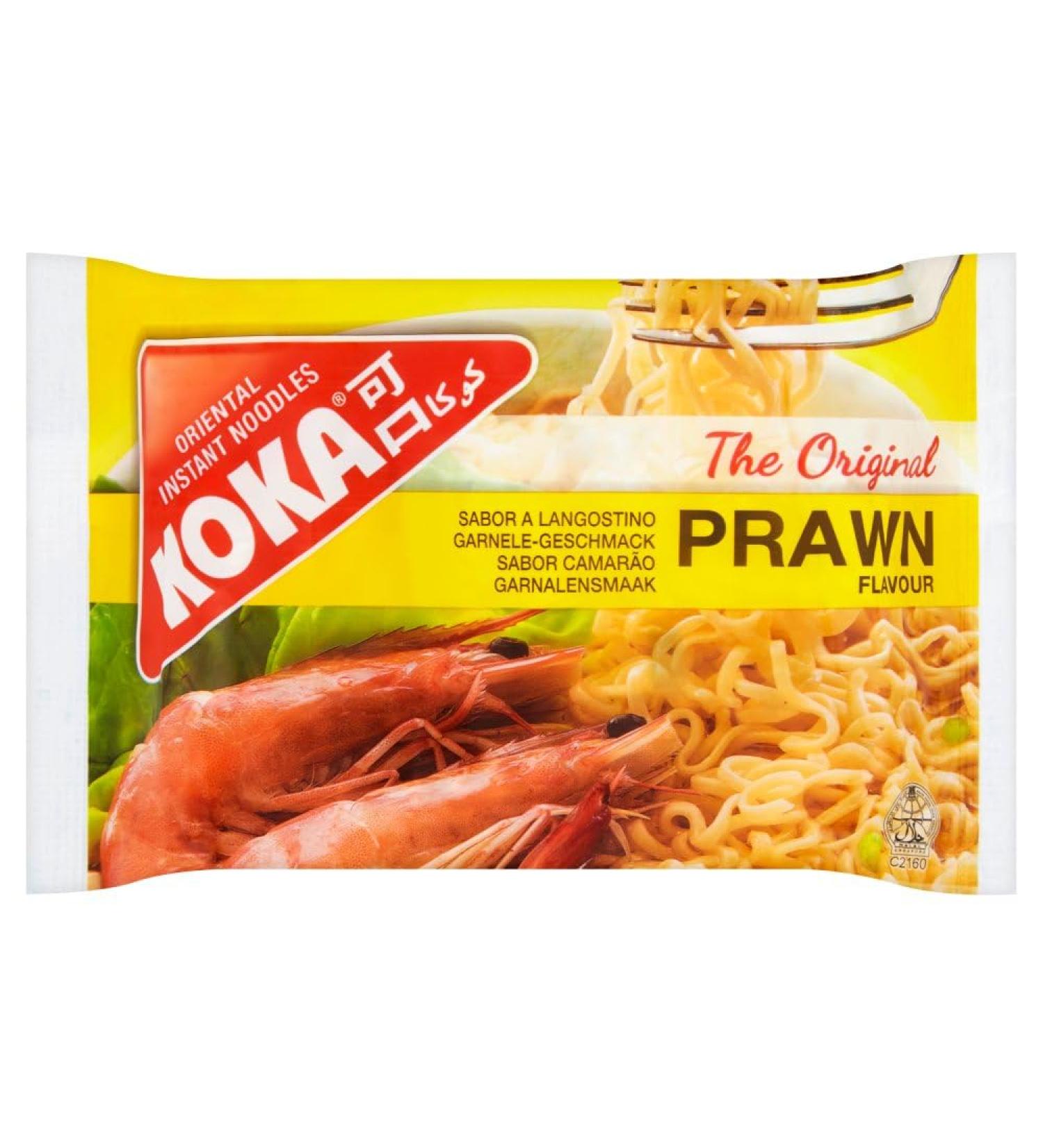 Koka Oriental Style Instant Noodles | Prawn Flavour | Snack or Meal Accompaniment | Ready in 2 Minutes | 85g (Pack of 30) - Buy Online on SooperMarket.com