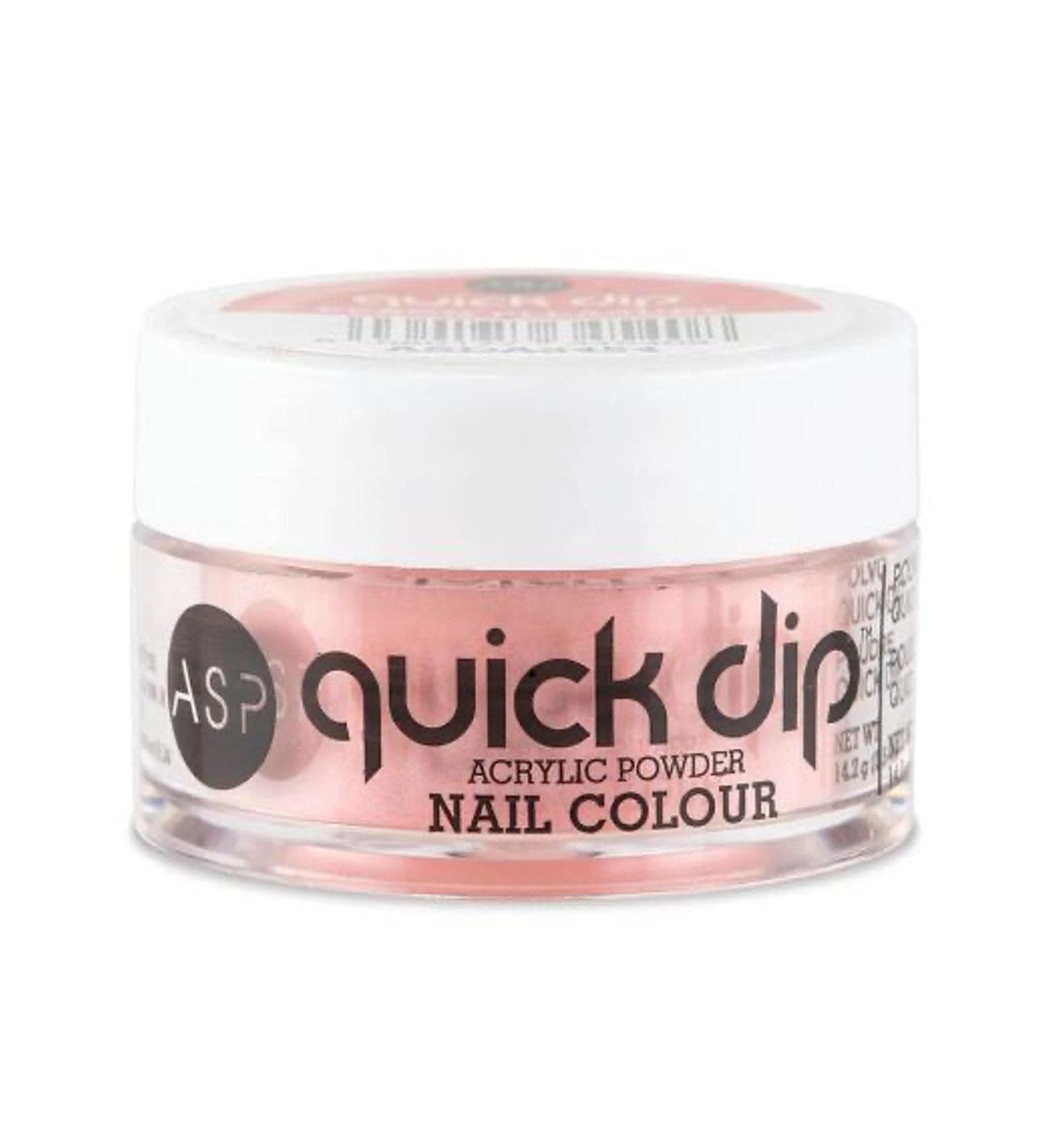 ASP Asp Quick Dip Acrylic Dipping Powder Nail Colour - Peach Pleasure 14g