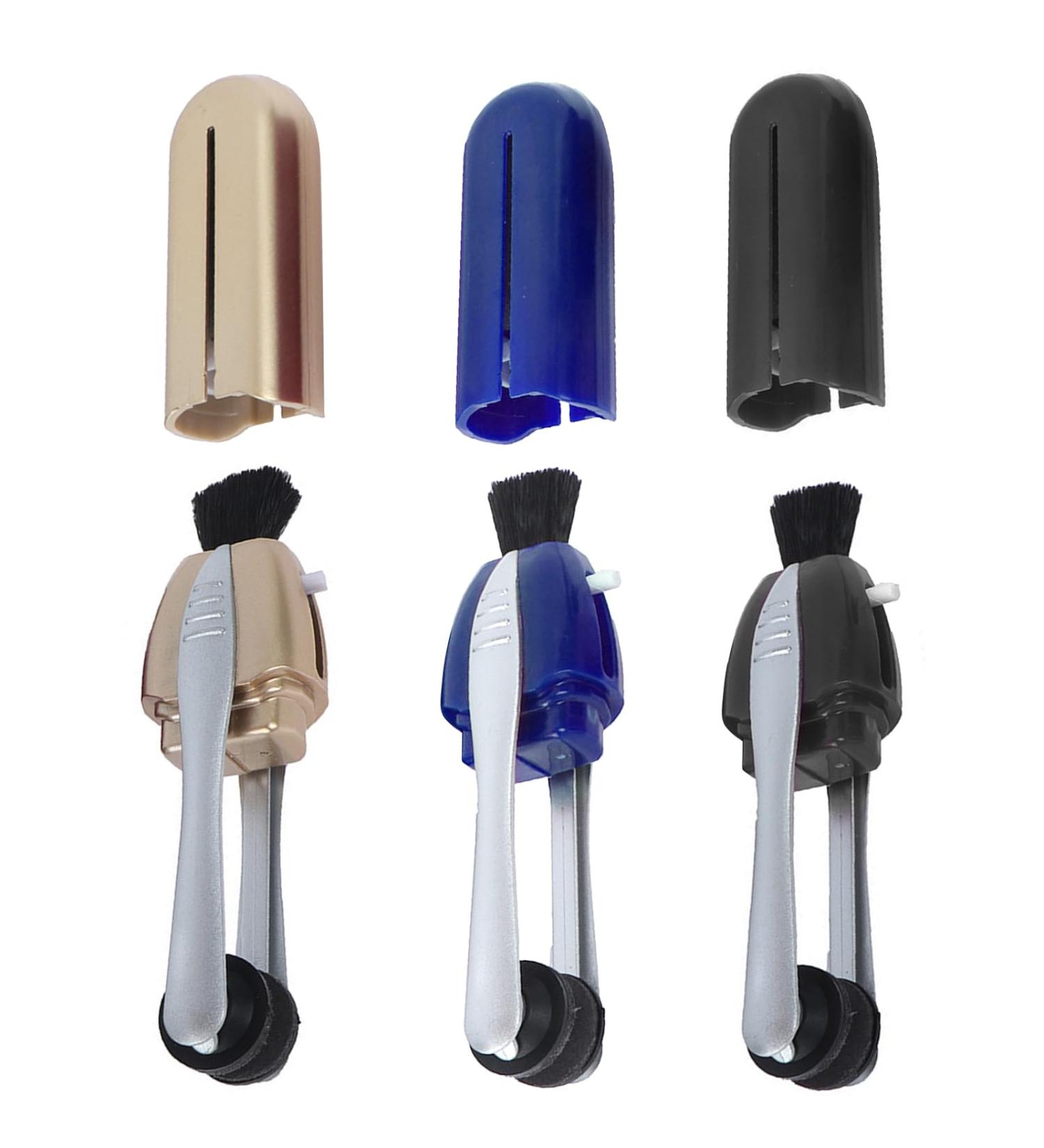 Kioiner 3 Pcs Eyeglasses Lens Cleaners Mini Portable Carbon Microfibre Cleaning Clip with Brush for All Types of Glasses Sunglasses Reading Glasses Spectacles - Buy Online on SooperMarket.com