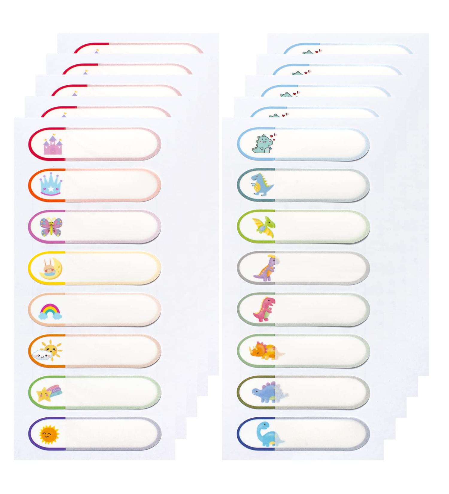 Waterproof Baby Bottle Labels for Daycare - 80PCS School Name Stickers | Personalized, Self-Laminating, Dishwasher Safe | Toddler Name Tags for Sippy Cup - B-80 Pcs - Buy Online on SooperMarket.com