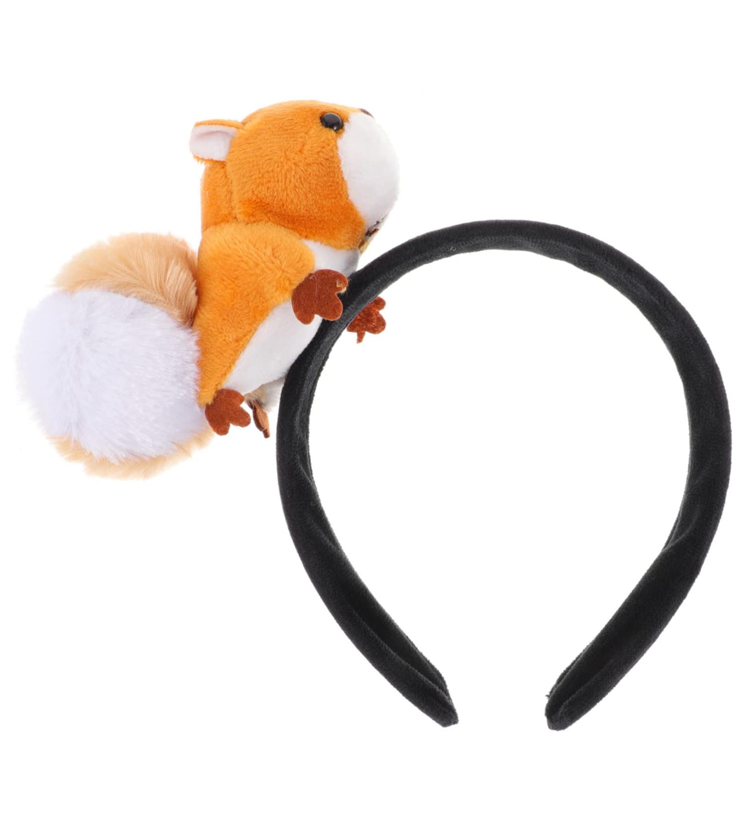 minkissy Plush Squirrel Headband Squirrel Shaped Headband Animal Headbands Squirrel Ears Headband Plush Headband Animal Hair Hoop For Women Girl - Buy Online on SooperMarket.com