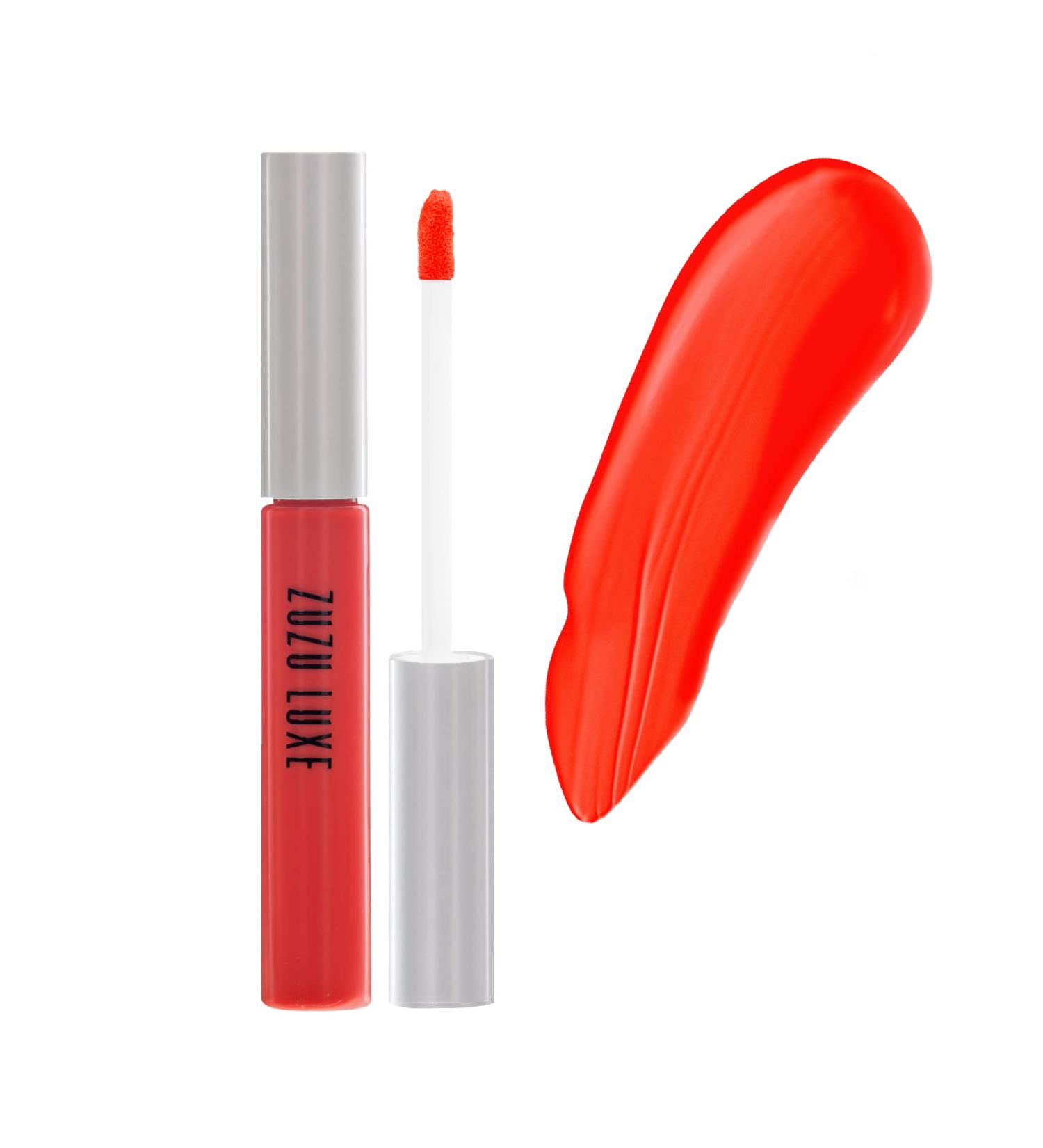 Zuzu Luxe Lipstick - Poppy Liquid Luxe | Premium Vegan Lip Color for International Shipping - Buy Online on SooperMarket.com
