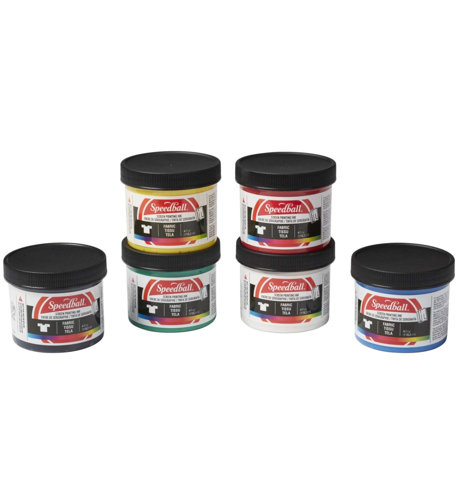 Speedball Fabric Screenprinting Ink Starter Set - High-Quality Inks for Beginners - Buy Online on SooperMarket.com