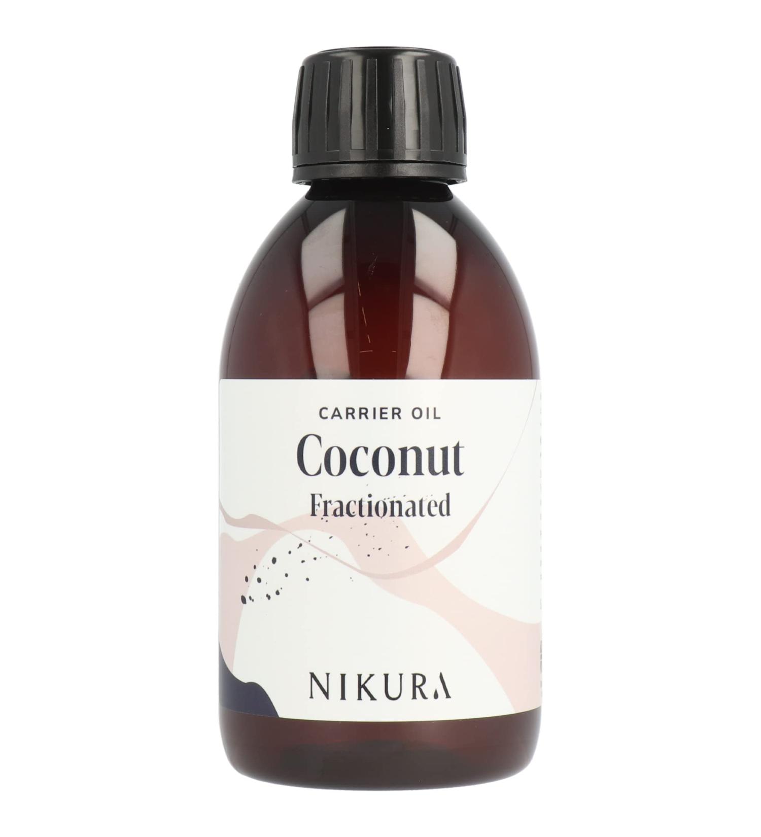 Nikura Fractionated Coconut Oil - 250ml | Pure Liquid for Skin, Hair & Body | Vegan & BPA Free | UK Made - Buy Online on SooperMarket.com