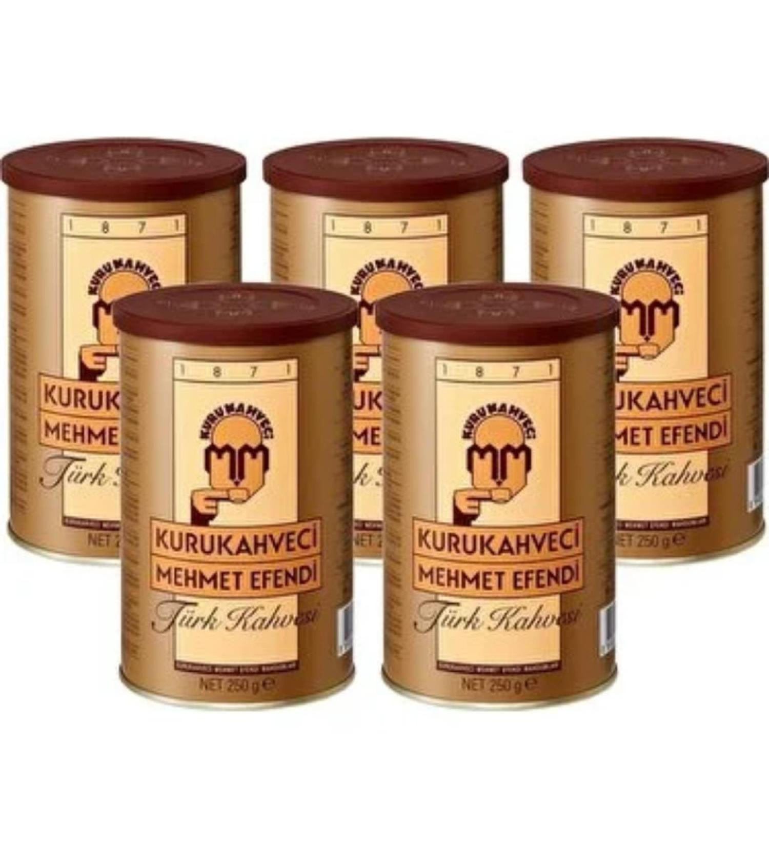 Mehmet Efendi Turkish Coffee 250 gramm x 5 Packs - Buy Online on SooperMarket.com