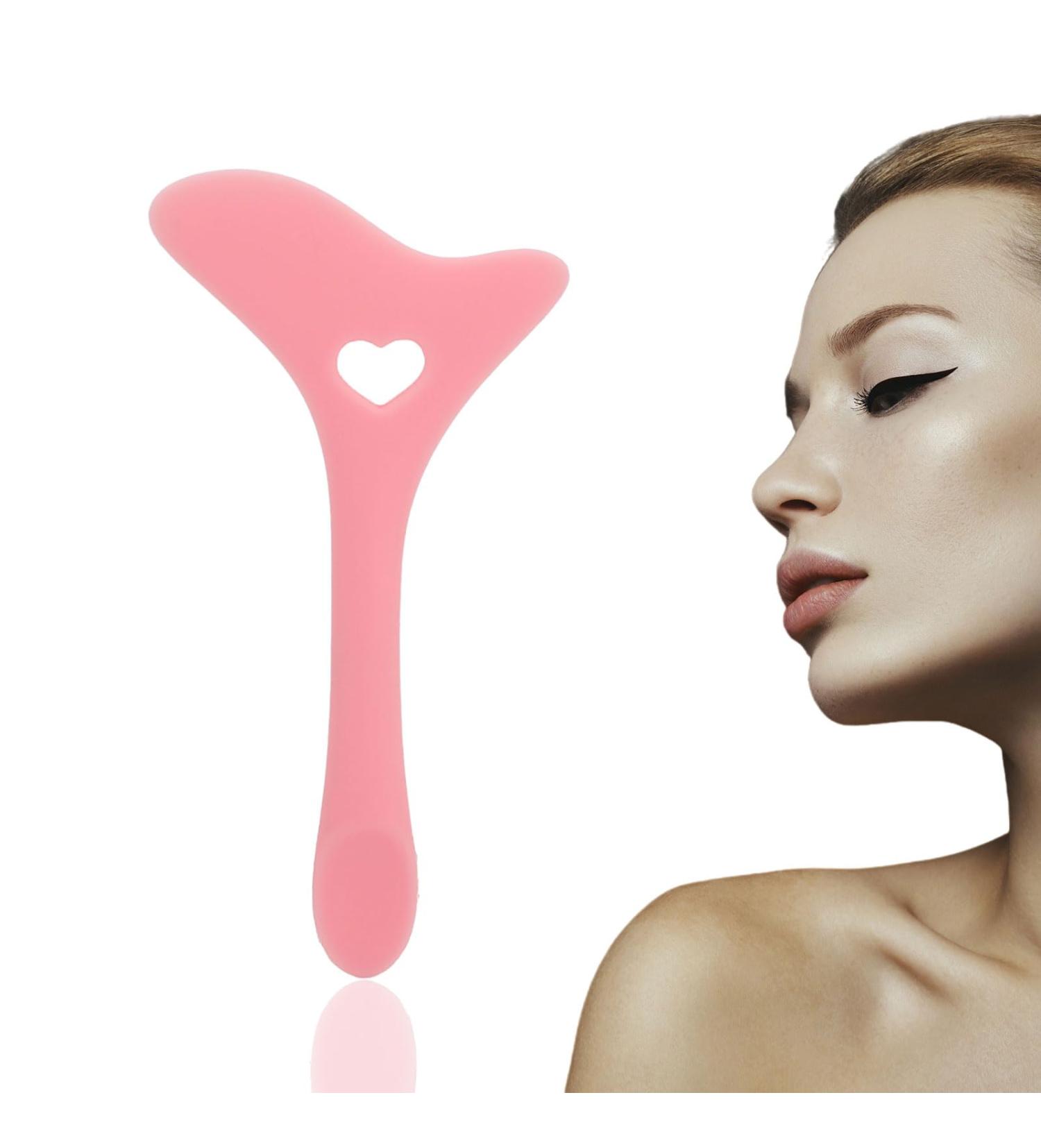 Eyeliner Stencils Wing Tips Eyeliner Aid Eyebrow Pencil Stencil Reusable Eye Liner Shadow Guide Template Multifunctional Lazy Quick Makeup Tool(Pink) - Buy Online on SooperMarket.com