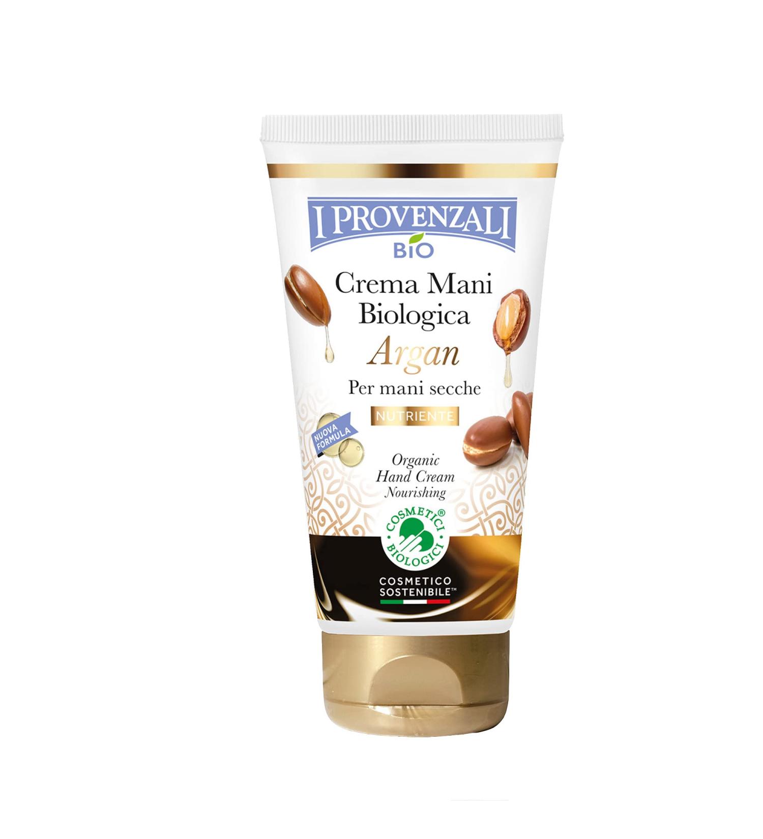 Argan Organic Hand Cream for Dry Skin - 75 ml | Made in Italy | Nourishing Moisturizer for All Skin Types - Buy Online on SooperMarket.com