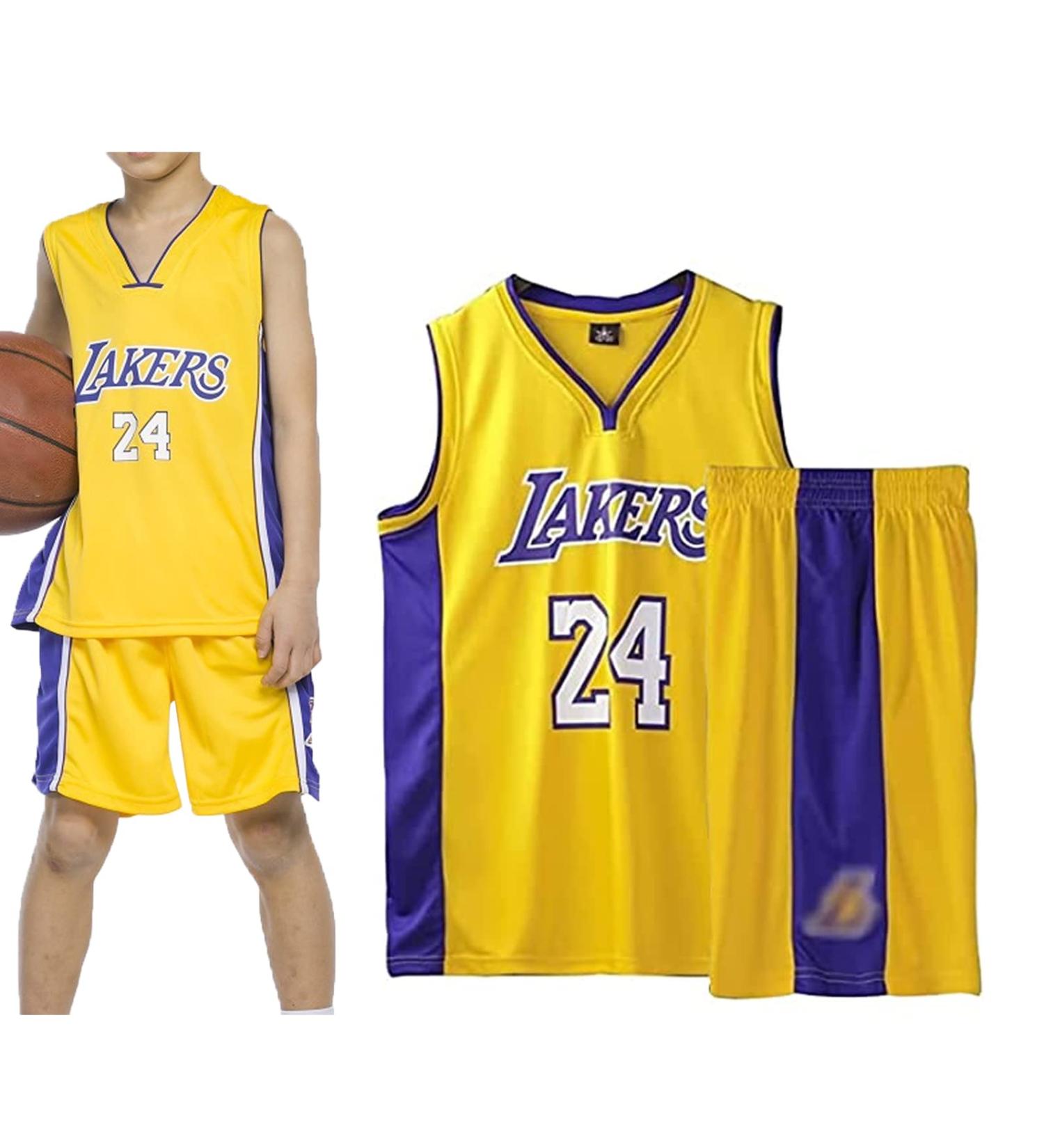 Qkydky Little Boys' Basketball Training Set - Sleeveless Jersey & Trousers - Yellow XXL (Ages 11-14) - International Shipping - Buy Online on SooperMarket.com