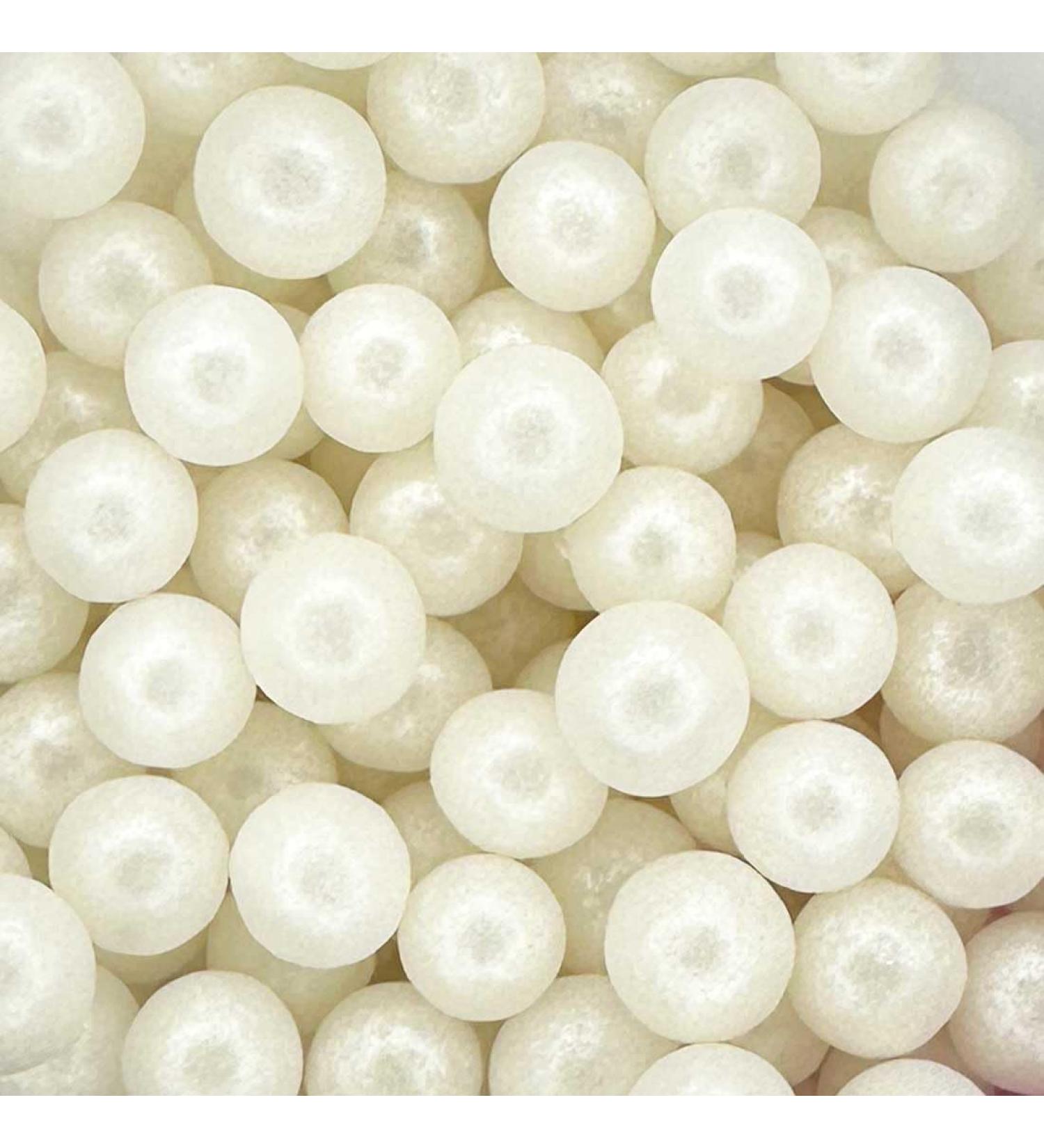 Pearl Glimmer Jumbo Mother of Pearl Cake Topper Sprinkles - 30g Edible Shimmer Balls - Ideal for Weddings & Parties - Buy Online on SooperMarket.com