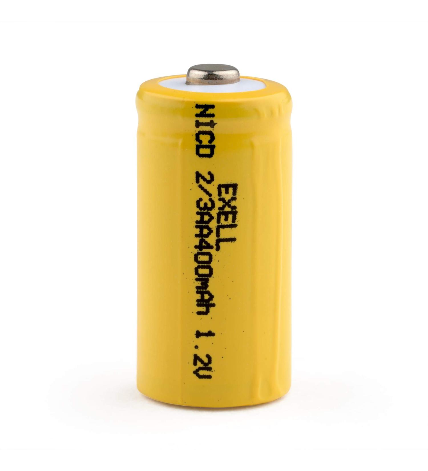 Buy 1.2V NiCD Rechargeable 2/3 AA 400mAh Button-Top Battery - Perfect for Dust Busters Data Loggers RC Devices & Tools | International Shipping Available - Buy Online on SooperMarket.com