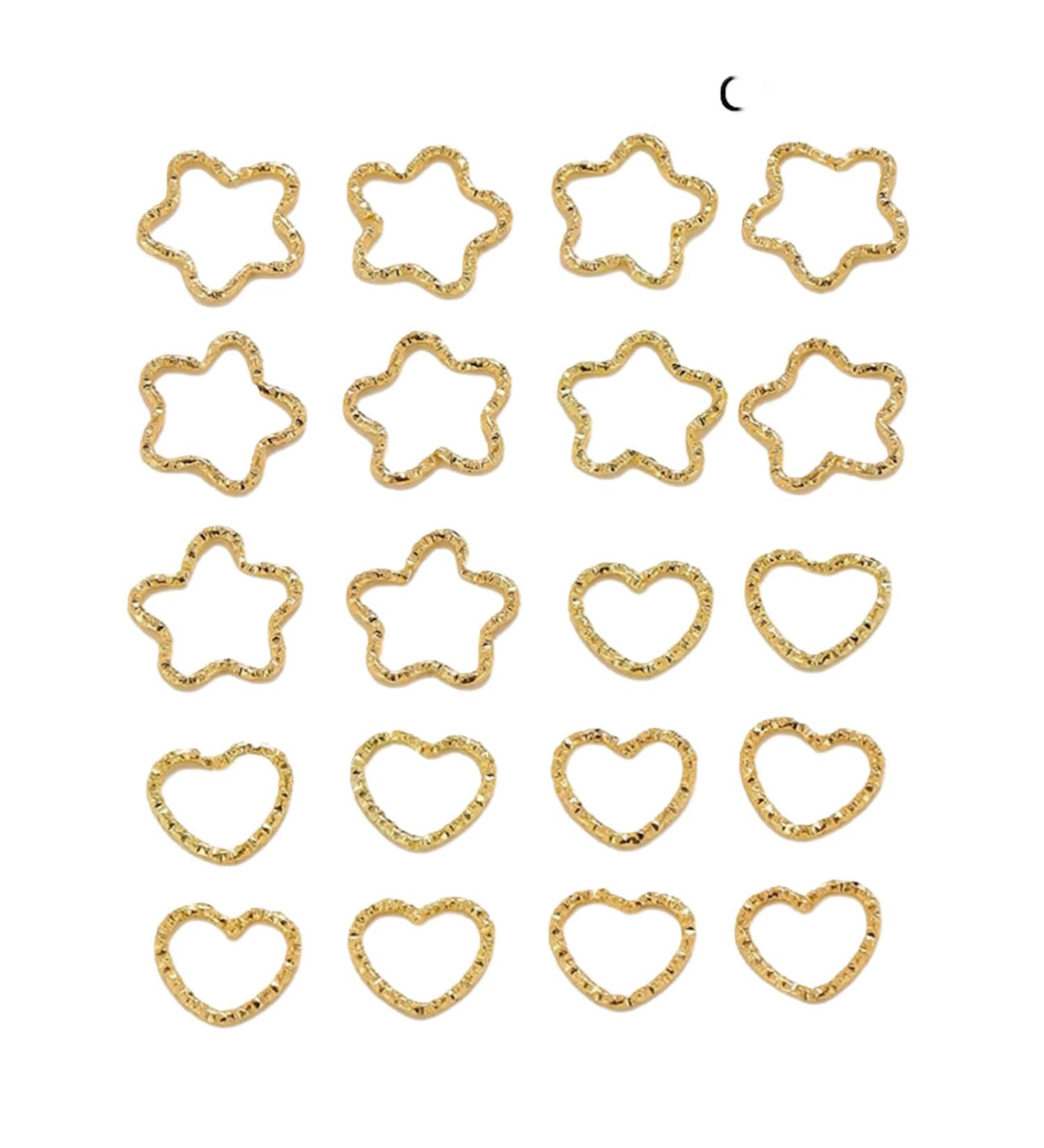 20/30 PCS Hair Beads Dreadlocks Hair Jewelry Women Braiding Hair Rings Clips Accessories Metal Cuffs Decoration C 20PCS - Buy Online on SooperMarket.com