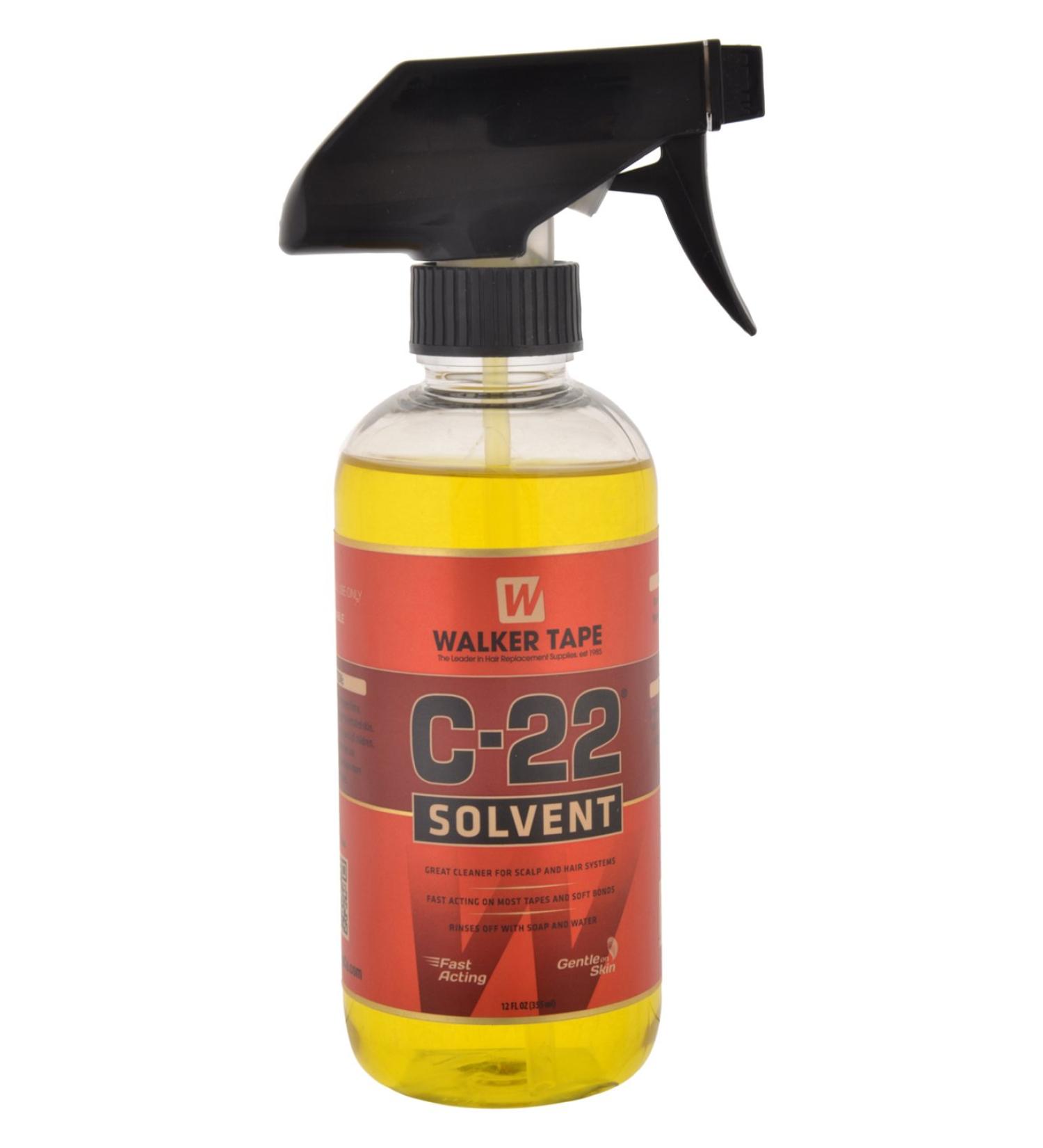 C22 Adhesive Solvent 12oz Spray Cleaner for Wigs - Oil-Based Glue Removal - Buy Online on SooperMarket.com
