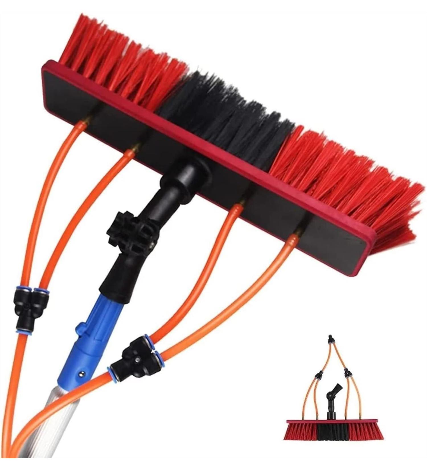 Window Cleaning Pole Water Fed Telescopic Brush Extendable Cleaner Conservatory Roof for Photovoltaic Panel Cleaning Trucks Windows Brush Head (Color : 10m Pole Size : 30Cm Brush Head) (5m Pole 5m Pole 50Cm Brush Head - Buy Online on SooperMarket.com