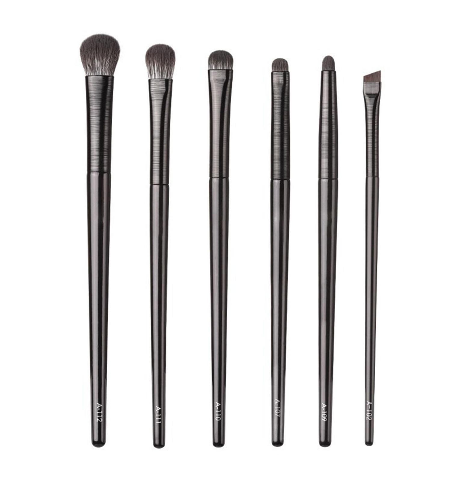 Versatile 6pcs Eye Makeup Brush Kit | Premium Quality Fluffy Detail Brushes for Perfect Cosmetics Application - Buy Online on SooperMarket.com