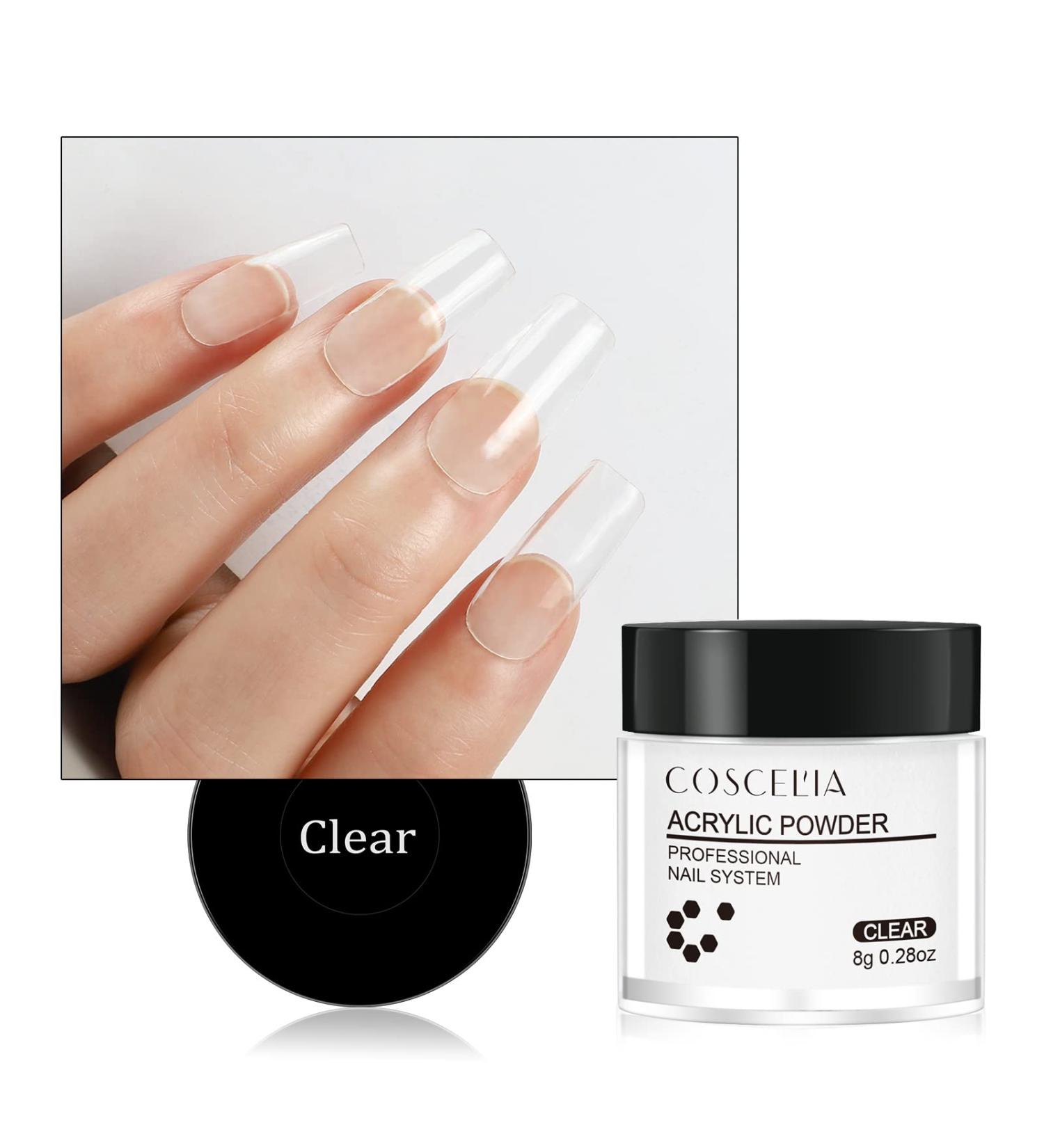 COSCELIA Transparent 3D Nail Extensions Powder - No Lamp Needed 8g - Shop Internationally! - Buy Online on SooperMarket.com