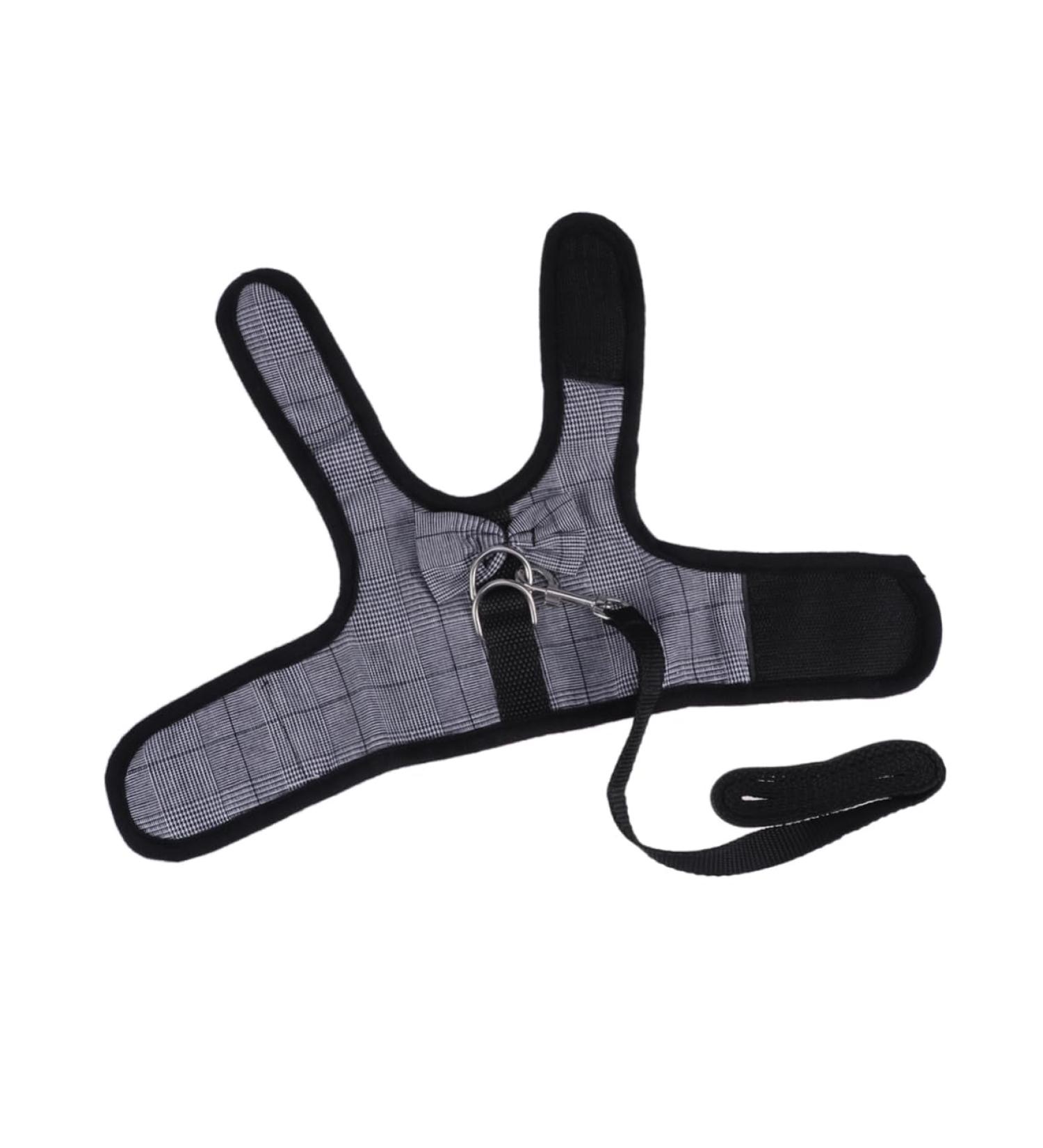 Soft Ferret & Rabbit Cable Dress with Leash - Breathable Pet Vest Guinea Pig Size 1 Black - Buy Online on SooperMarket.com