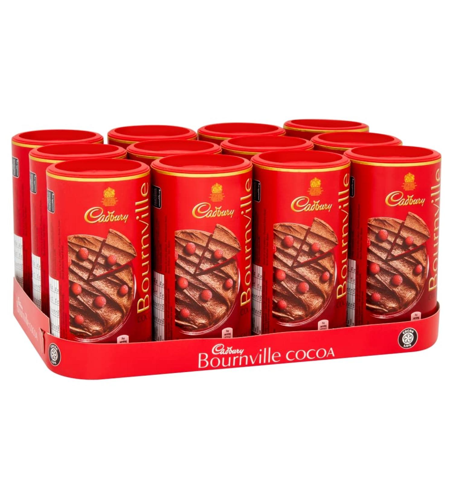 Cadbury Bournville Cocoa 250G (Box Of 12) OFFICIAL Hot Chocolate Cocoa Powder Ideal for Baking - Buy Online on SooperMarket.com