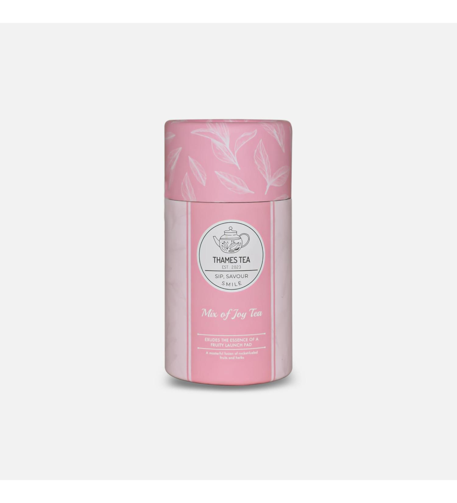 Thames Tea - Premium Flavoured Tea Selection for a Luxury British Experience | Loose Leaf Tea with Fruits | Tubebox (Mix of Joy Tea) - Buy Online on SooperMarket.com
